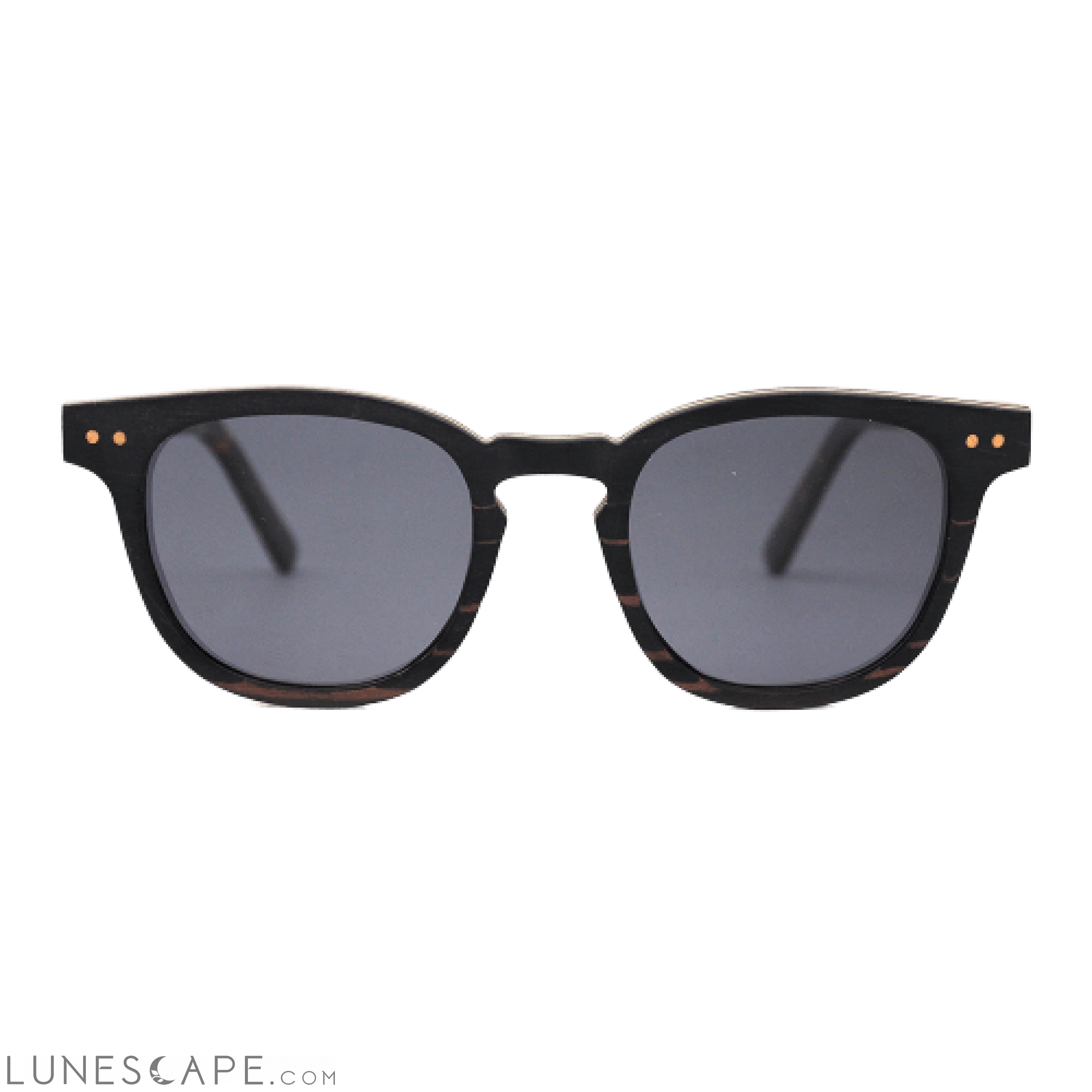 Handcrafted Black Sandalwood Sunnies - Walnut LUNESCAPE