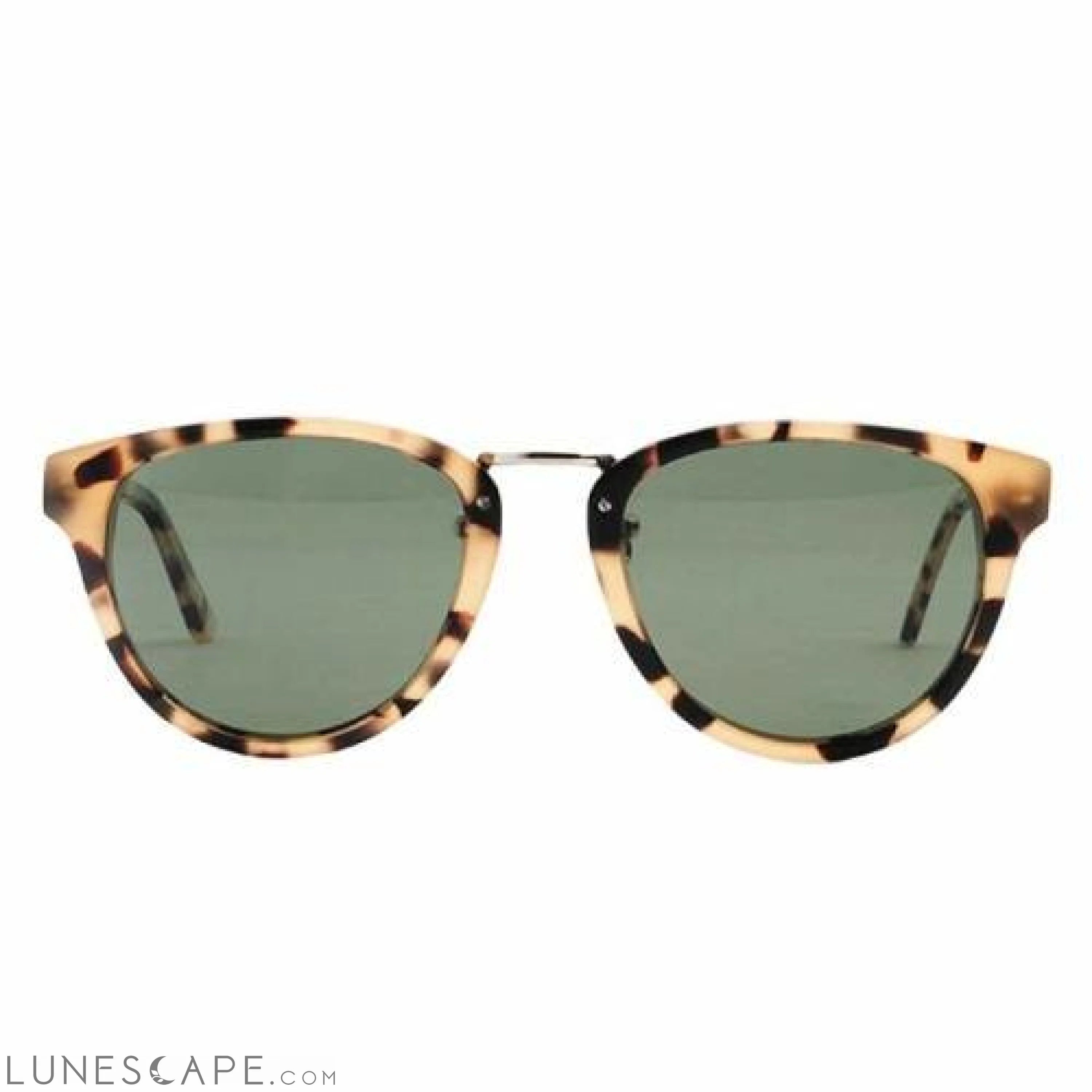 Handcrafted Green Sandalwood Sunglasses - Red Turtle LUNESCAPE