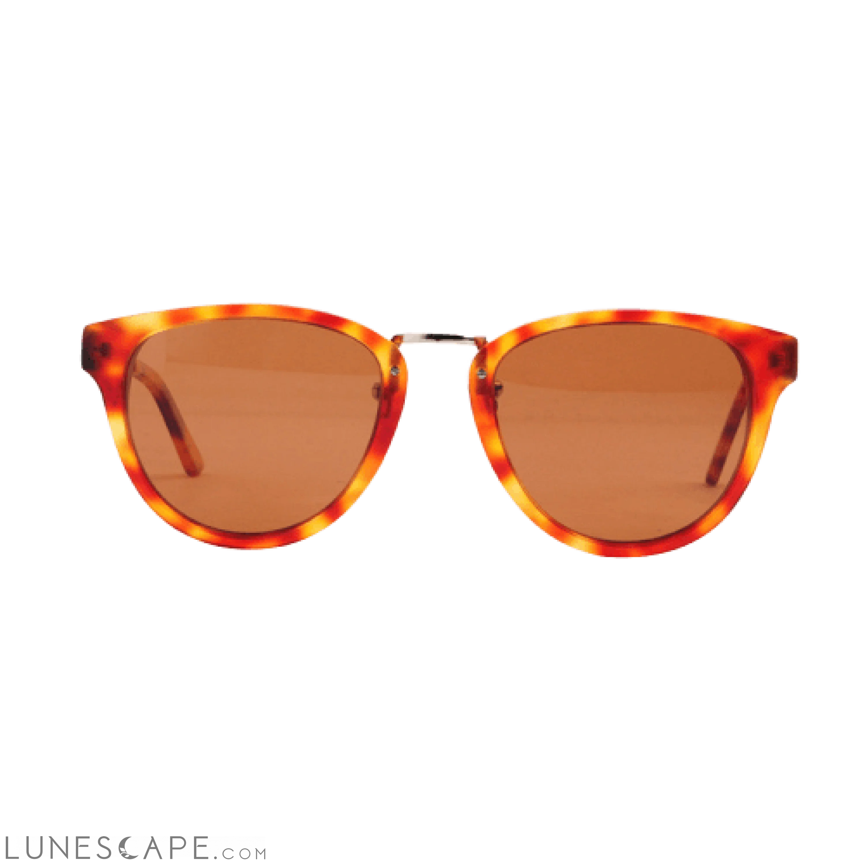 Handcrafted Green Sandalwood Sunglasses - Red Turtle LUNESCAPE