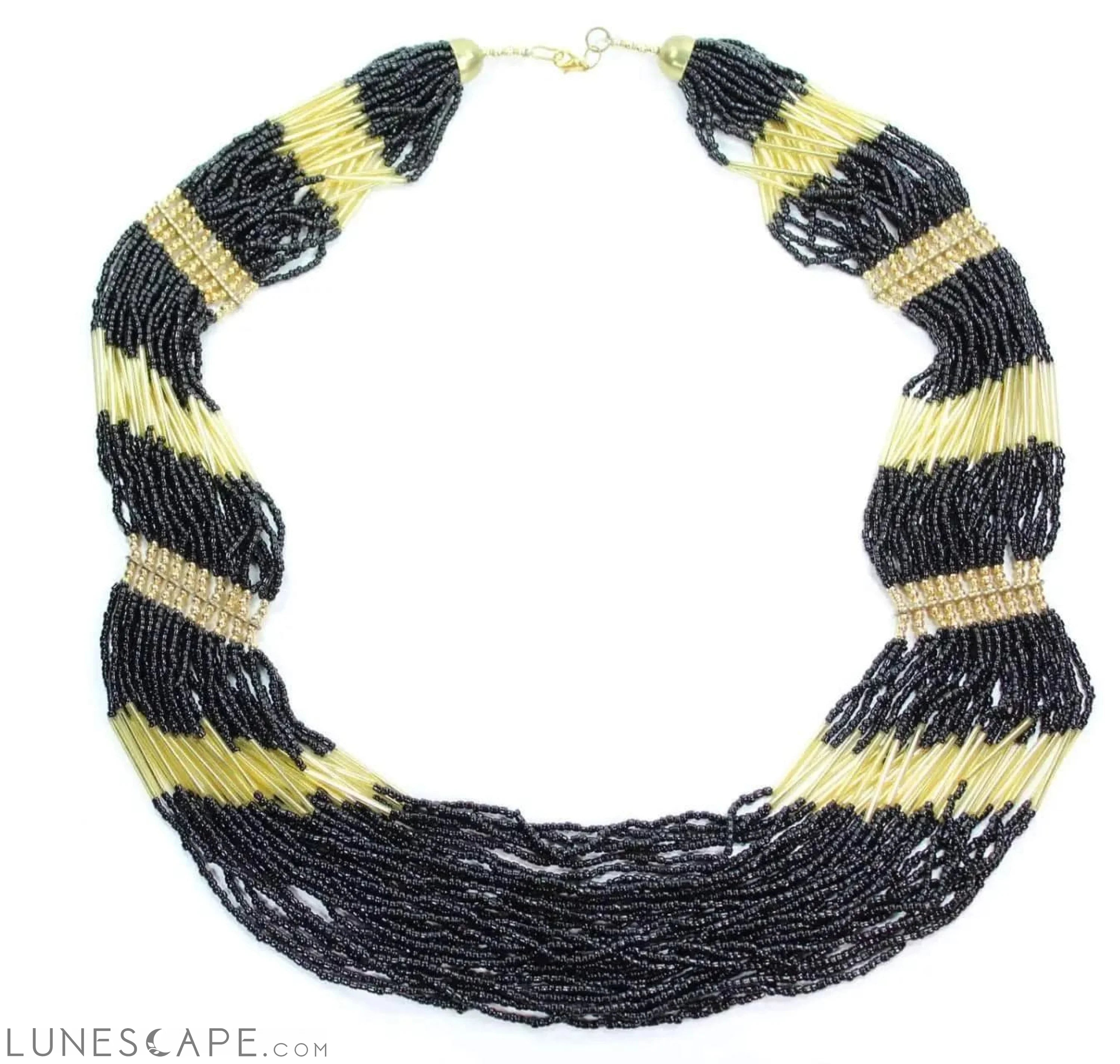 Handcrafted Multi-Strand Bead Necklace LUNESCAPE