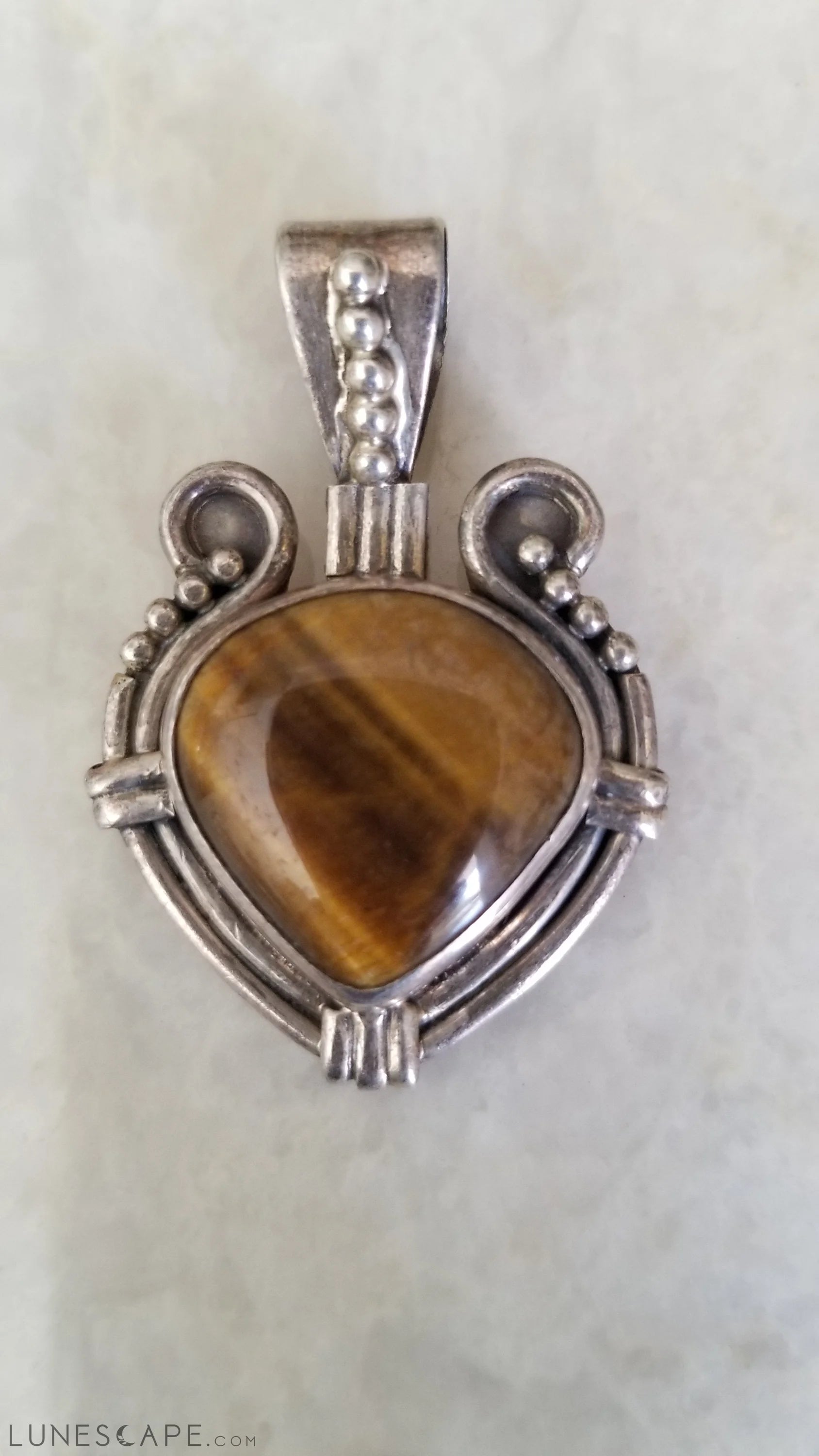 Handcrafted Silver Pendant Gift for Mothers Day LUNESCAPE