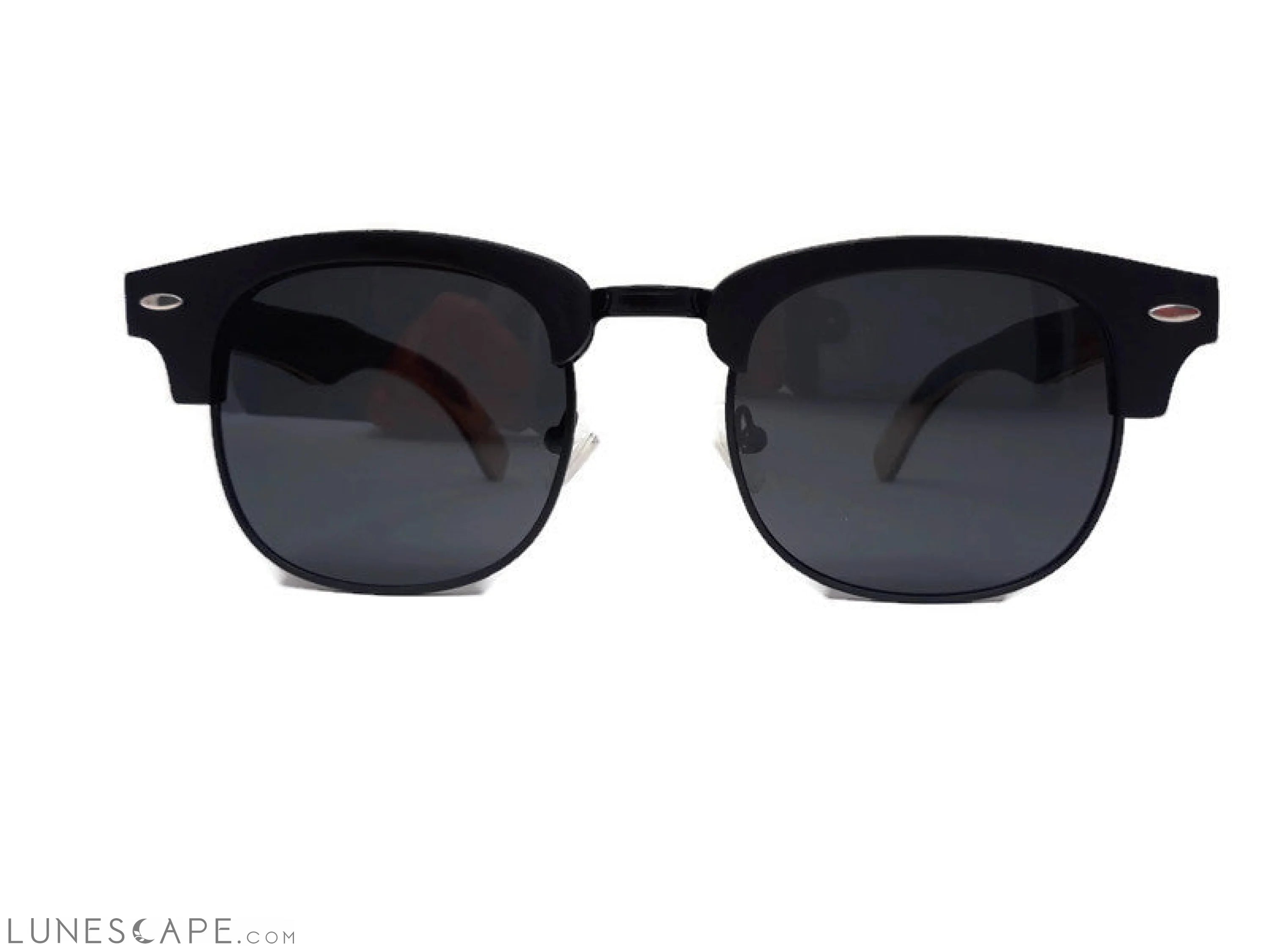 Handcrafted Skateboard Wood Sunglasses LUNESCAPE