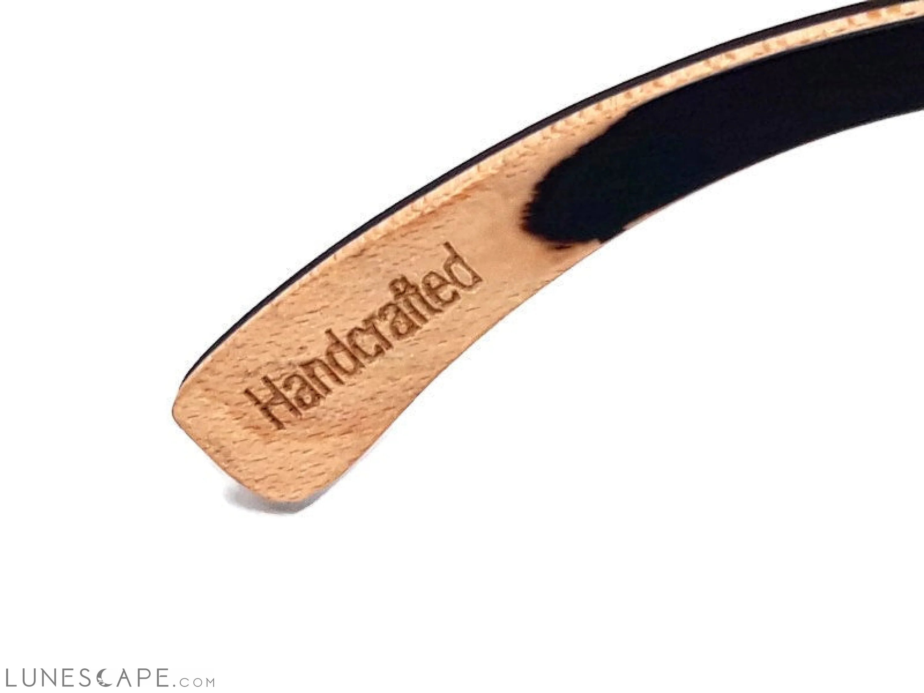 Handcrafted Skateboard Wood Sunglasses LUNESCAPE