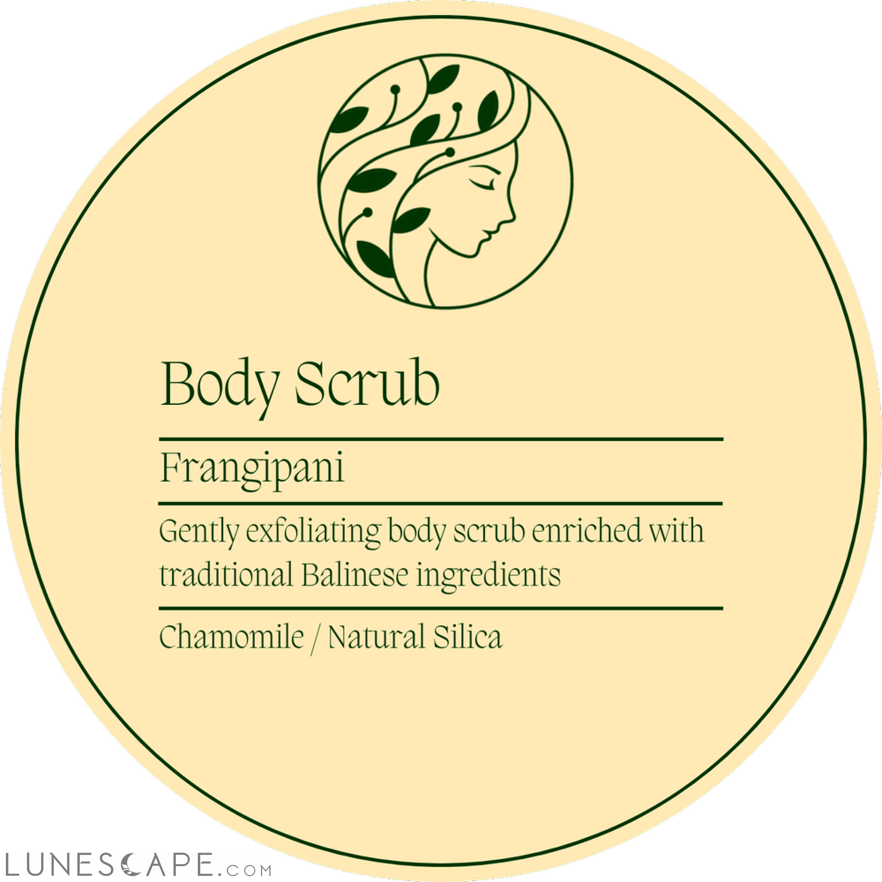 Handmade Balinese Exfoliating Body Scrub (Vegan Options) 80gm LUNESCAPE
