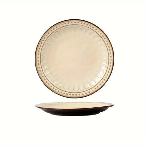Handmade Ceramic Dinner Plate  Roman Holiday Series LUNESCAPE