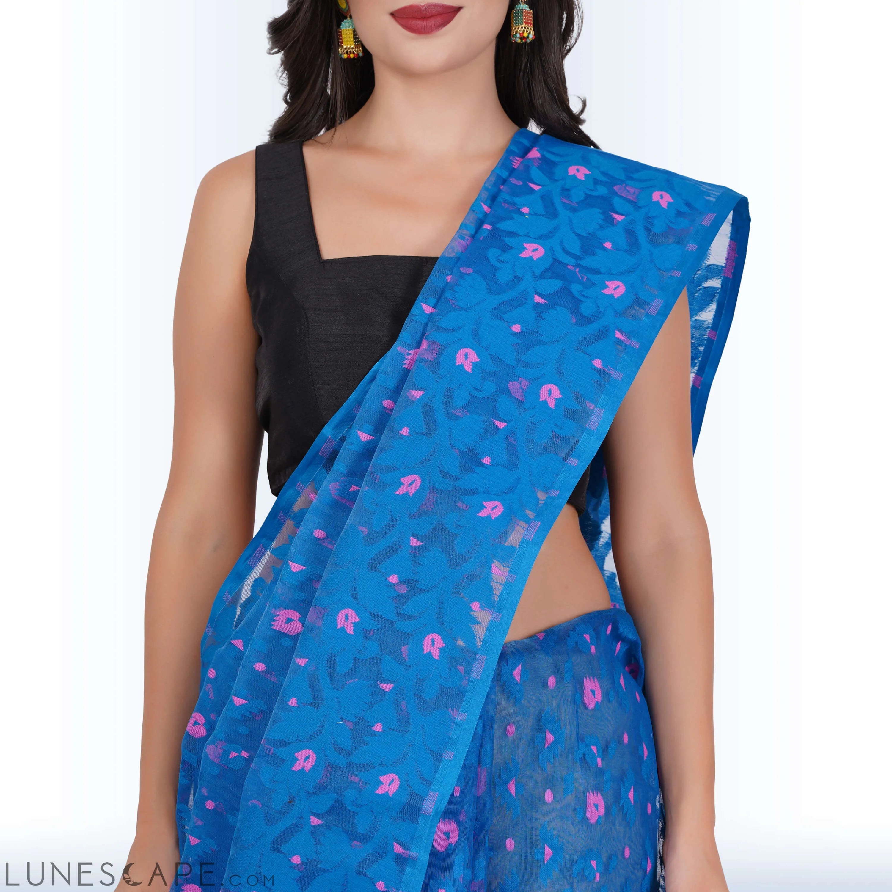 Handmade Jamdani Cotton Sarees LUNESCAPE