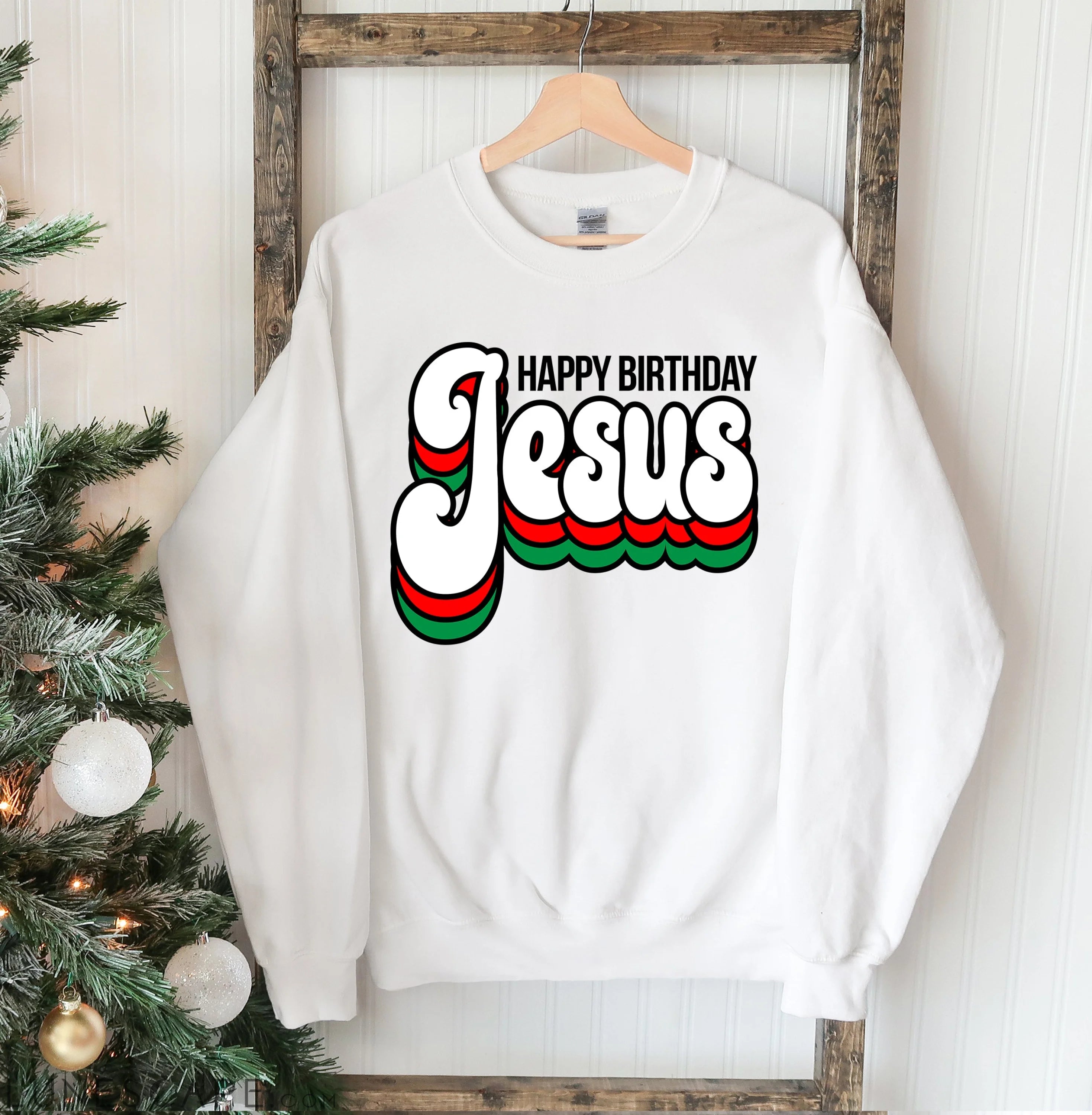 Happy Birthday Jesus Sweatshirt LUNESCAPE