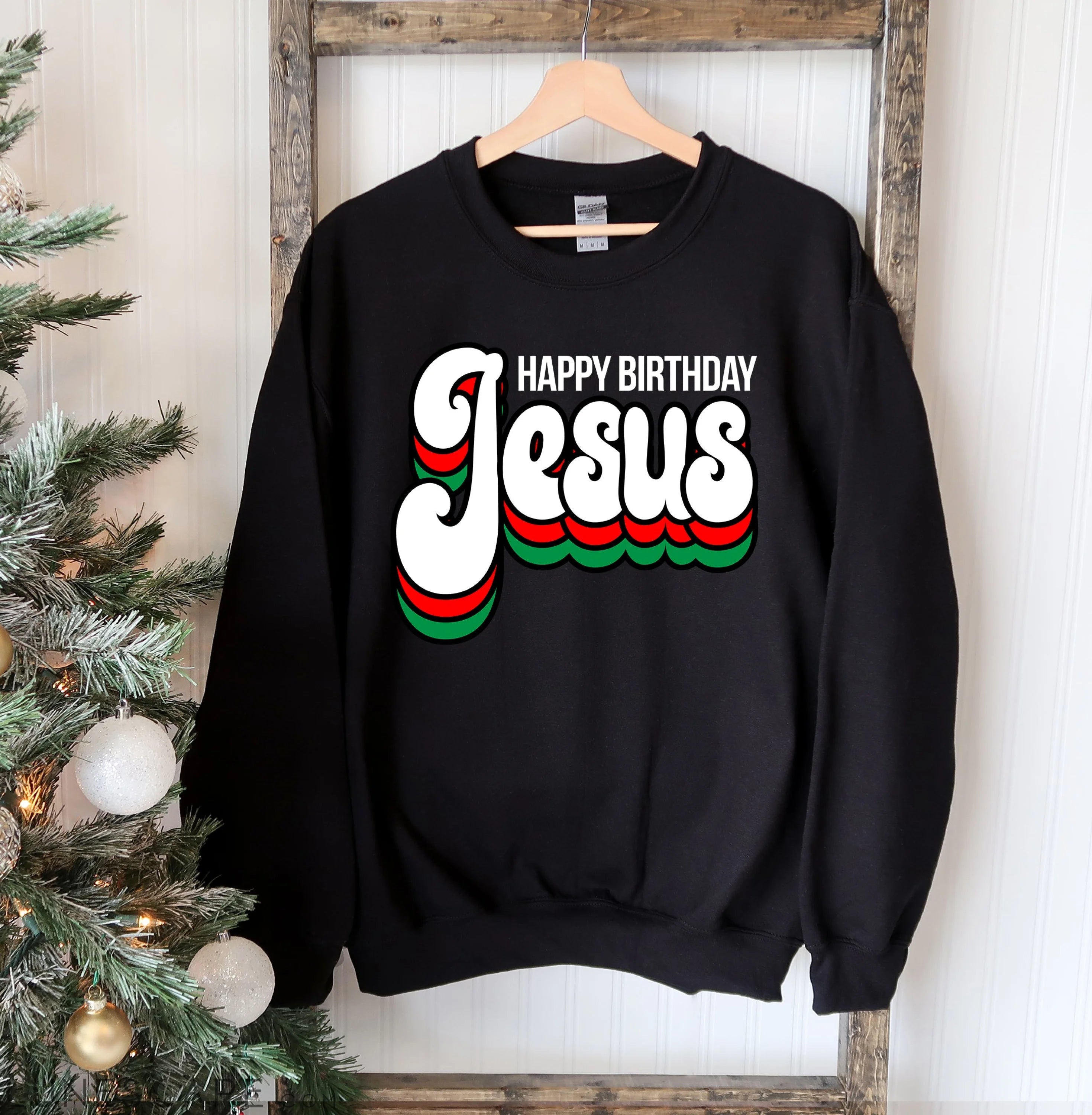 Happy Birthday Jesus Sweatshirt LUNESCAPE