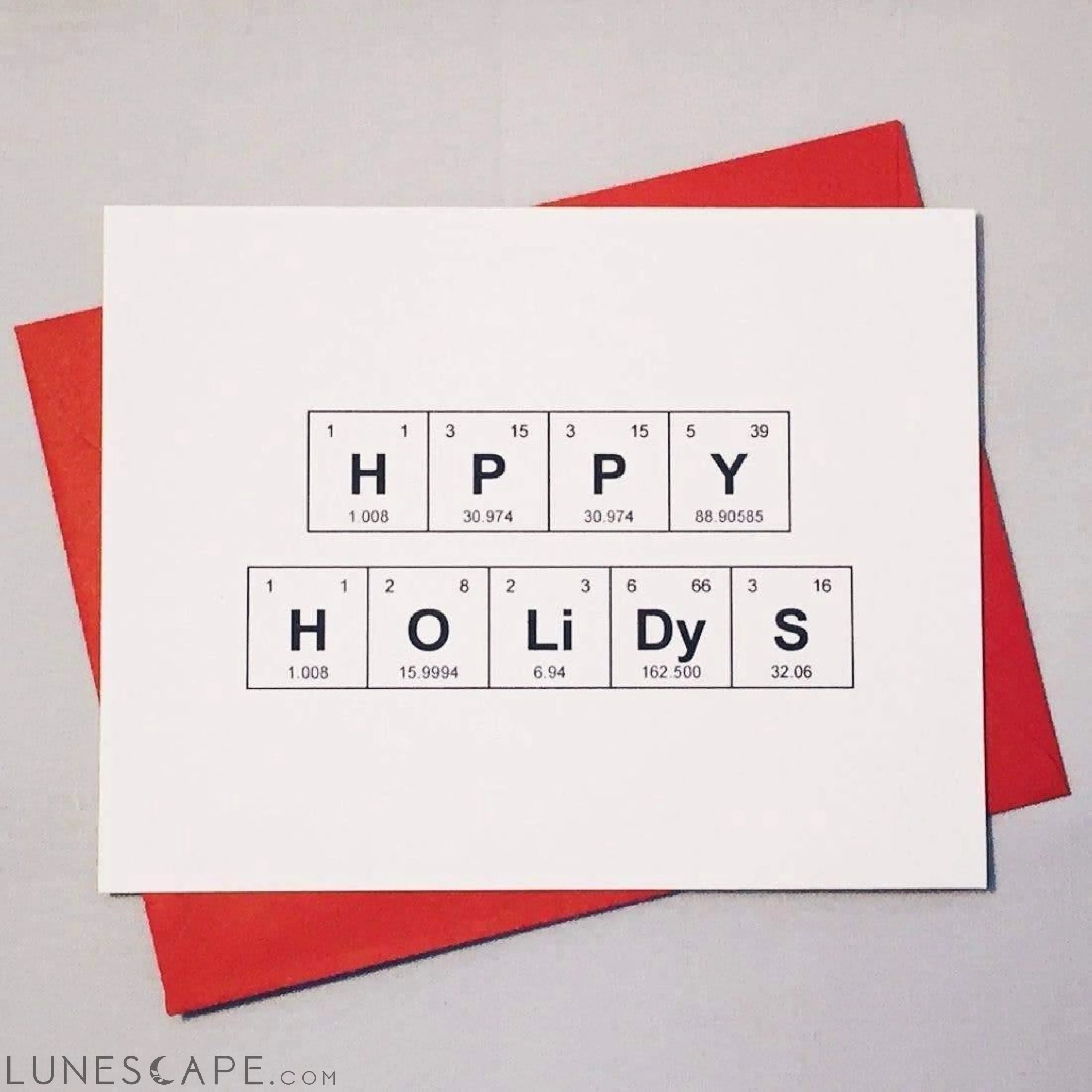 Happy Holidays Card LUNESCAPE