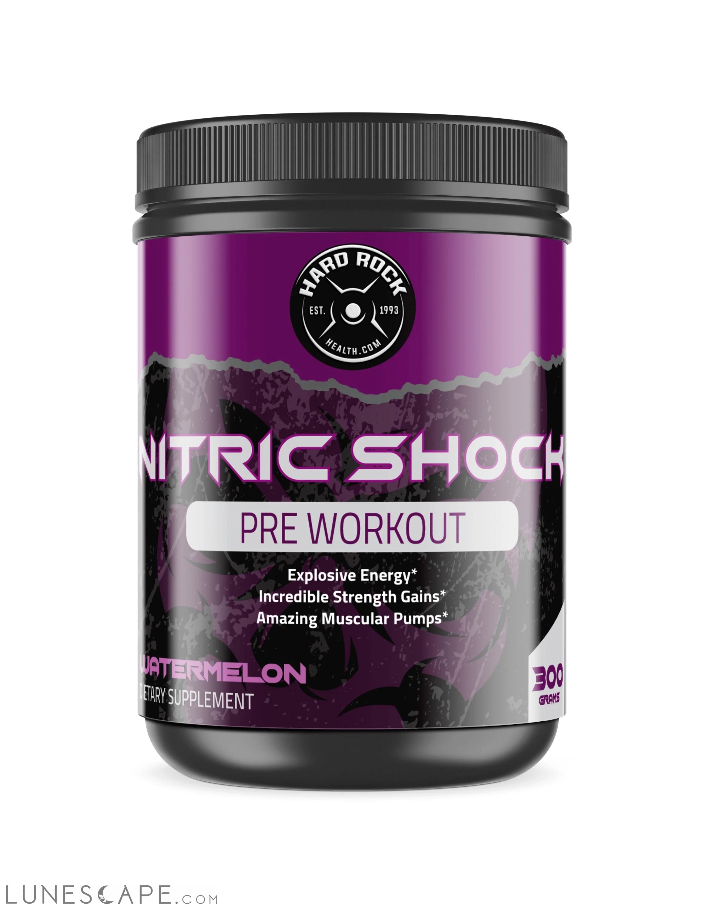 Hard Rock Health® Nitric Shock Pre-Workout Watermelon LUNESCAPE