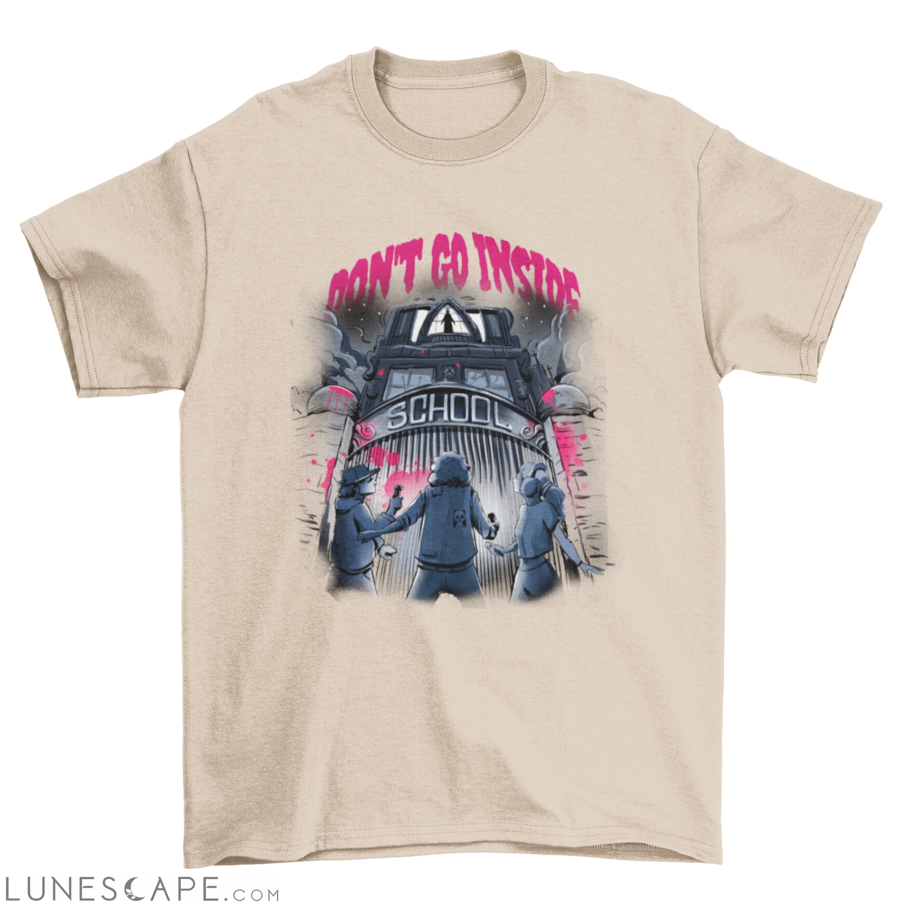 Haunted school Halloween t-shirt LUNESCAPE