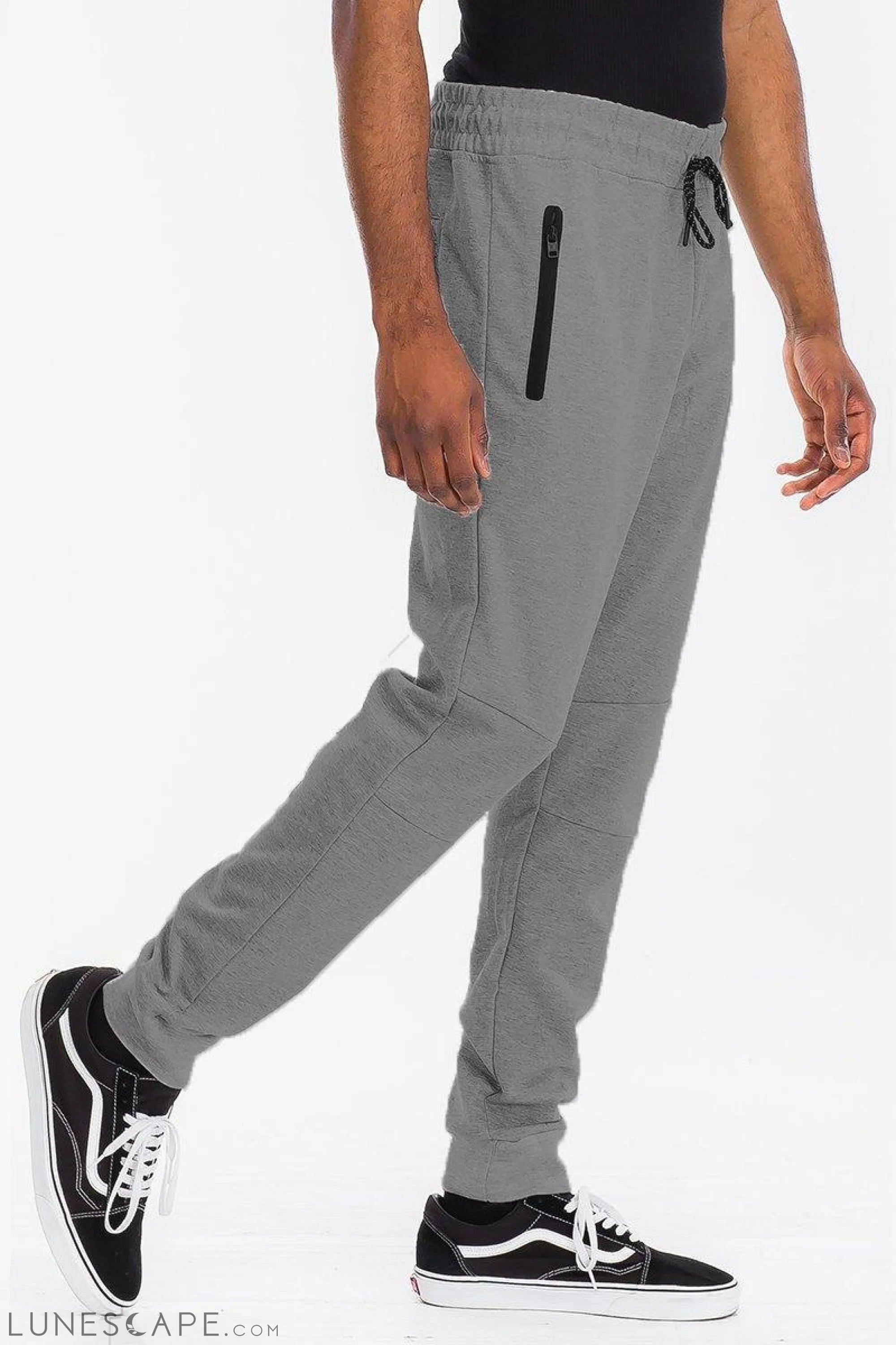 HEATHERED COTTON SWEATS - DOVE GREY LUNESCAPE