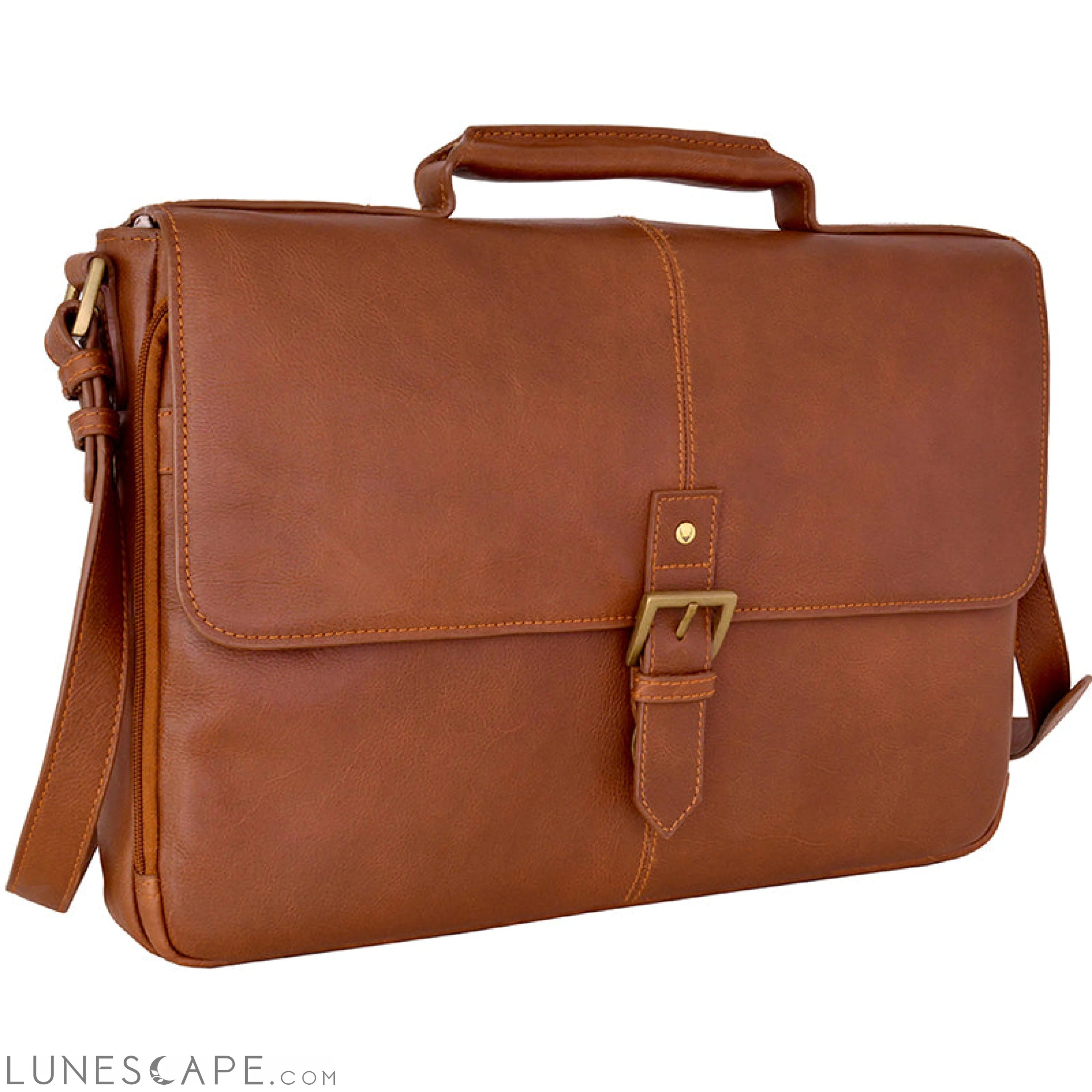 Hidesign Charles Leather 15" Laptop Compatible Briefcase Work Bag LUNESCAPE