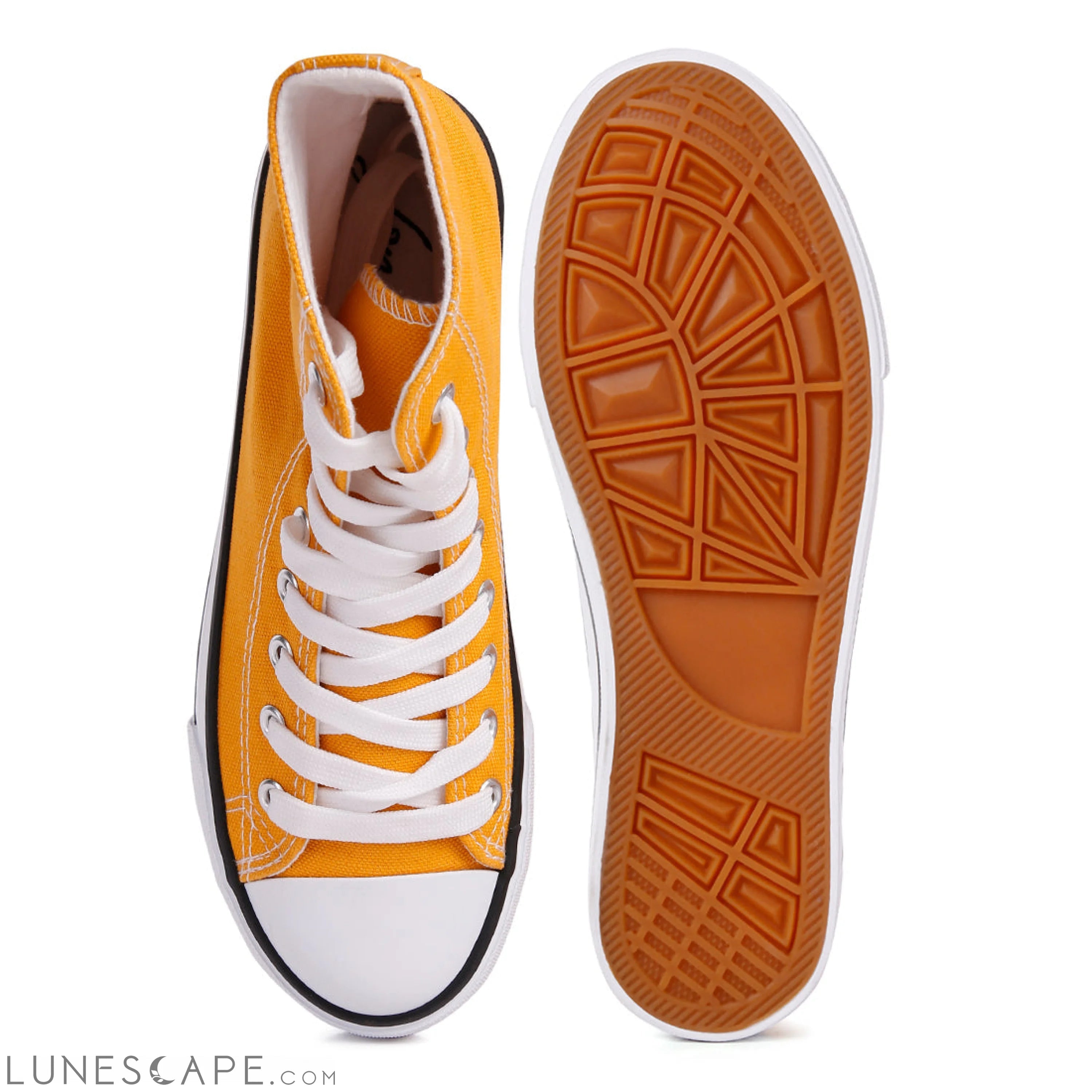High Top Basketball Canvas Sneakers Women LUNESCAPE