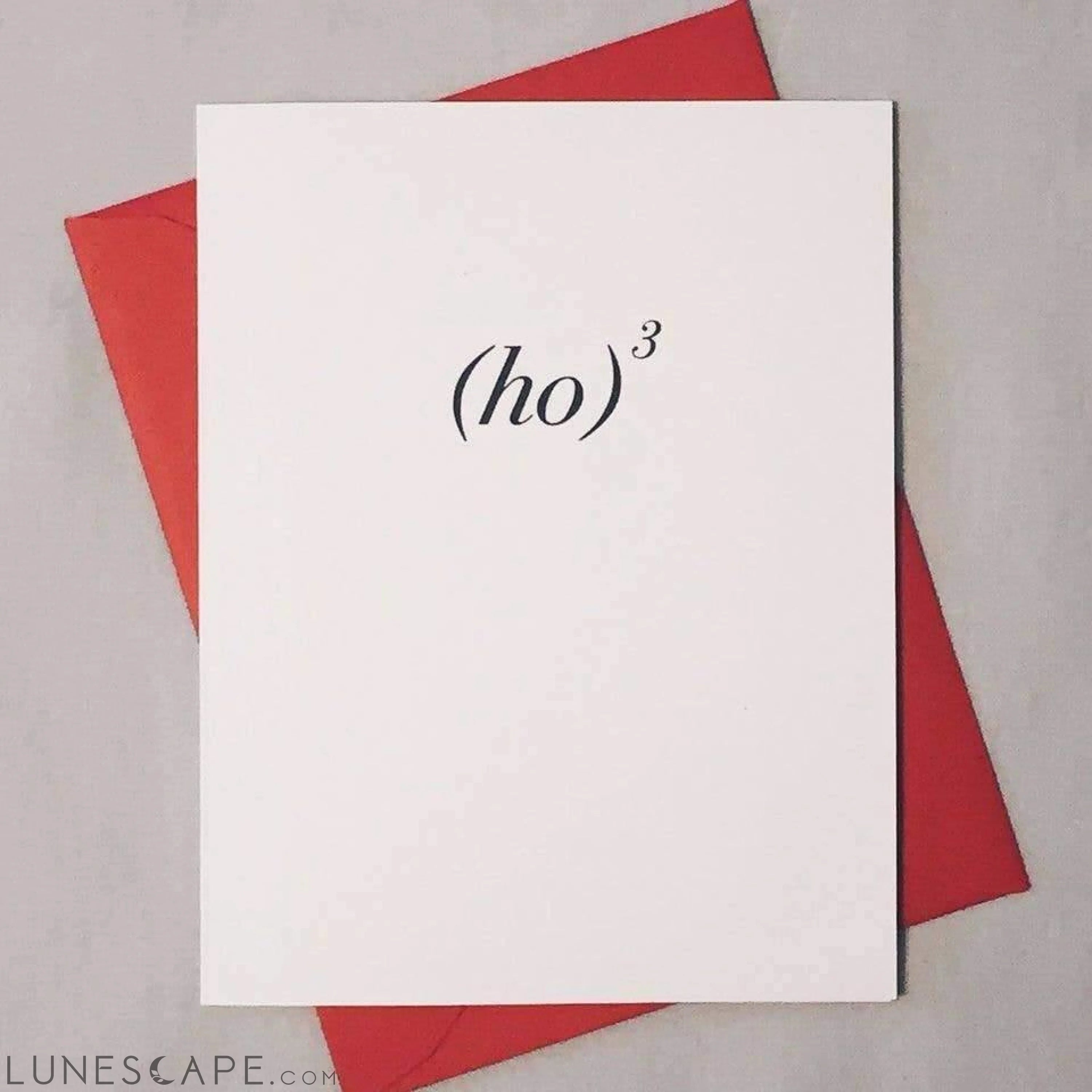 Ho Cubed Math Card LUNESCAPE