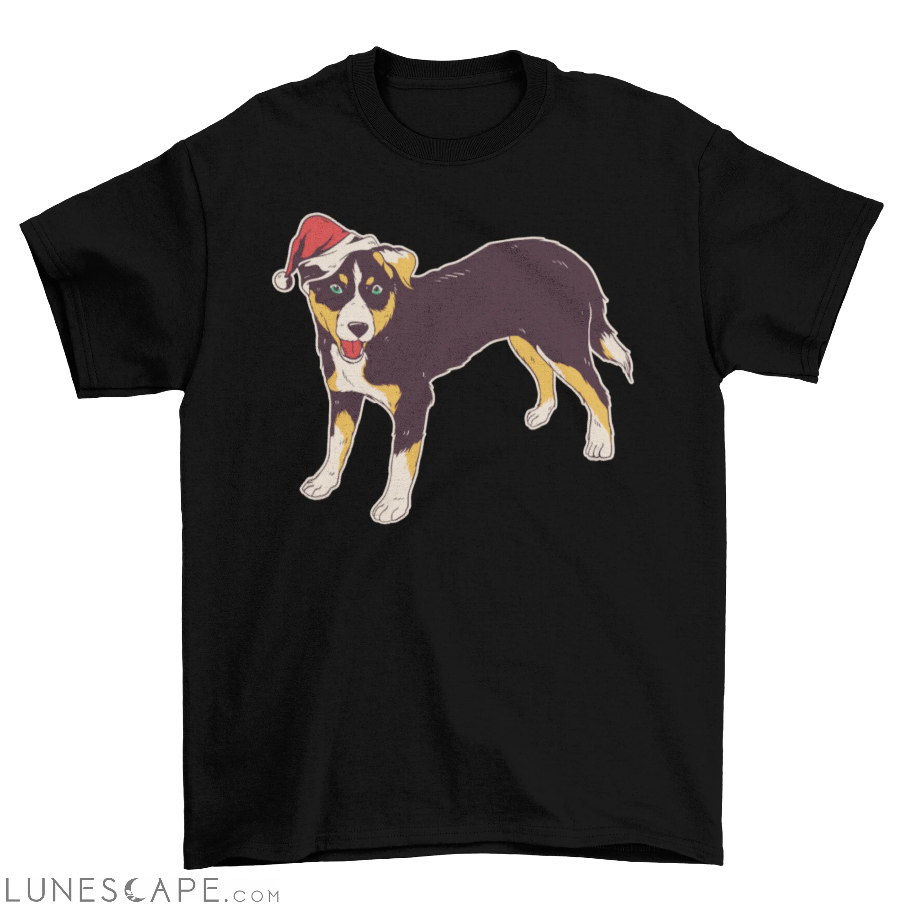 Holidays Seasonal Appenzeller Sennenhund Pet Puppy dog Santa hat LUNESCAPE