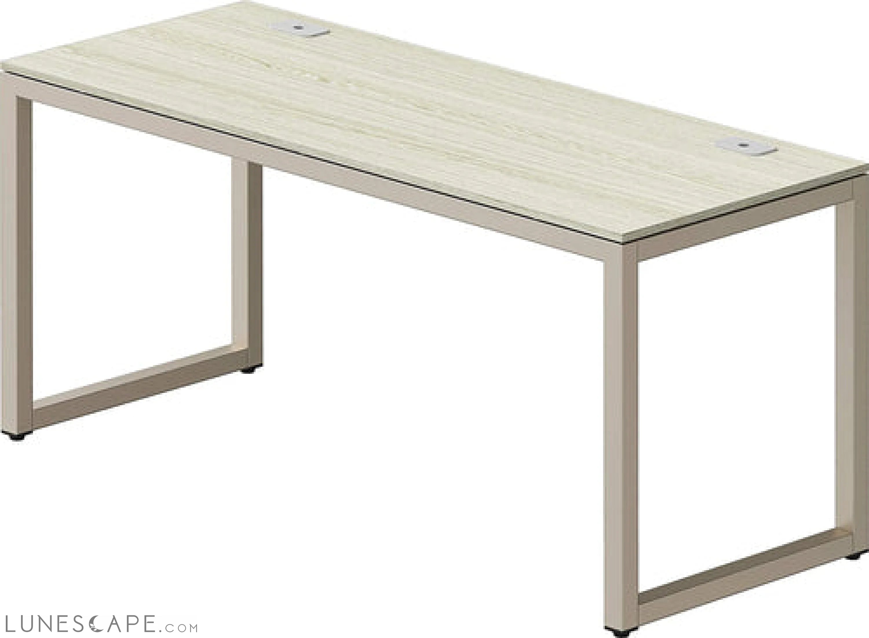 Home Office 55-Inch Large Computer Desk, Maple LUNESCAPE