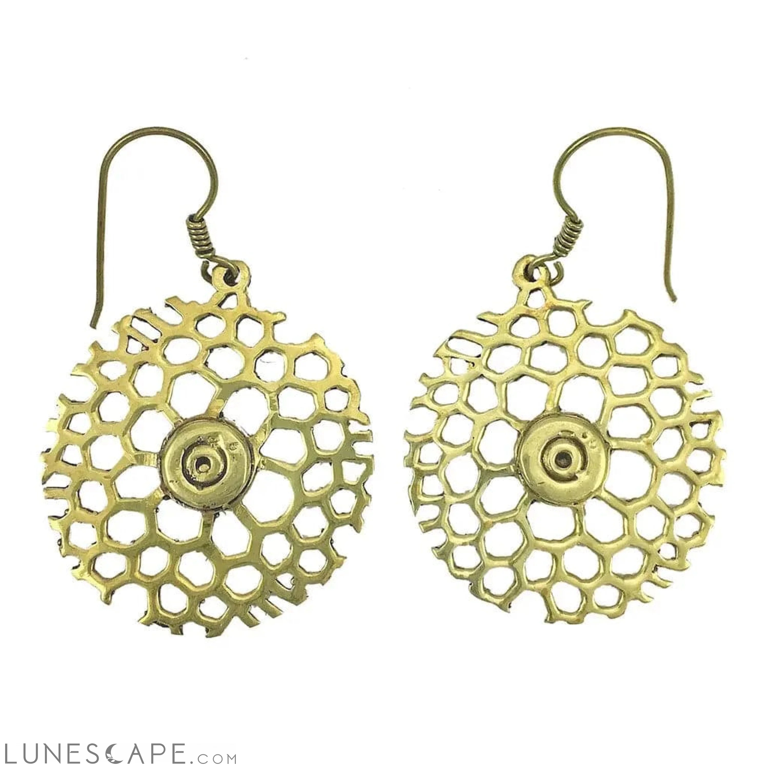 Honeycomb Bomb Earrings LUNESCAPE