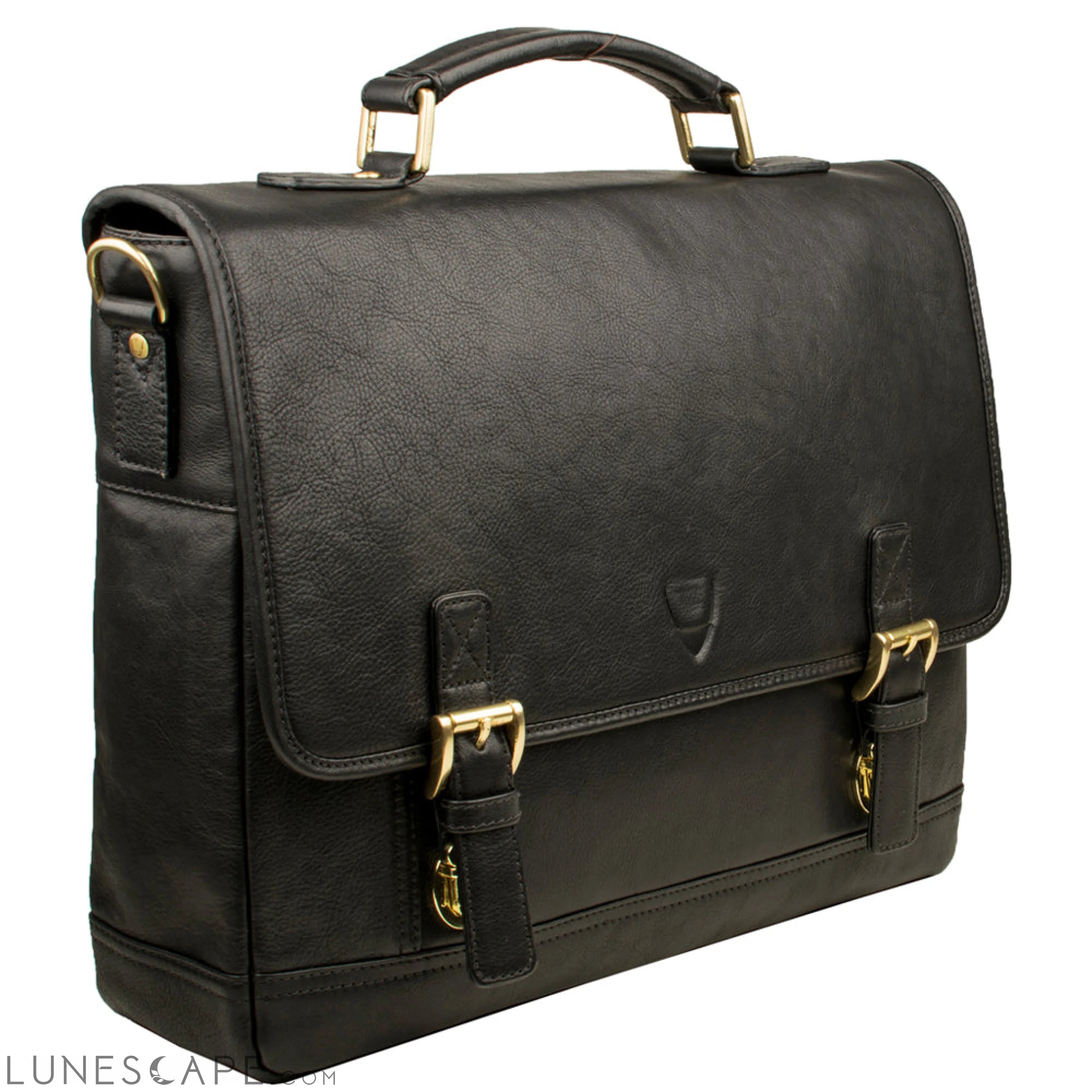 Hunter 15" Laptop Compatible Leather Briefcase LUNESCAPE