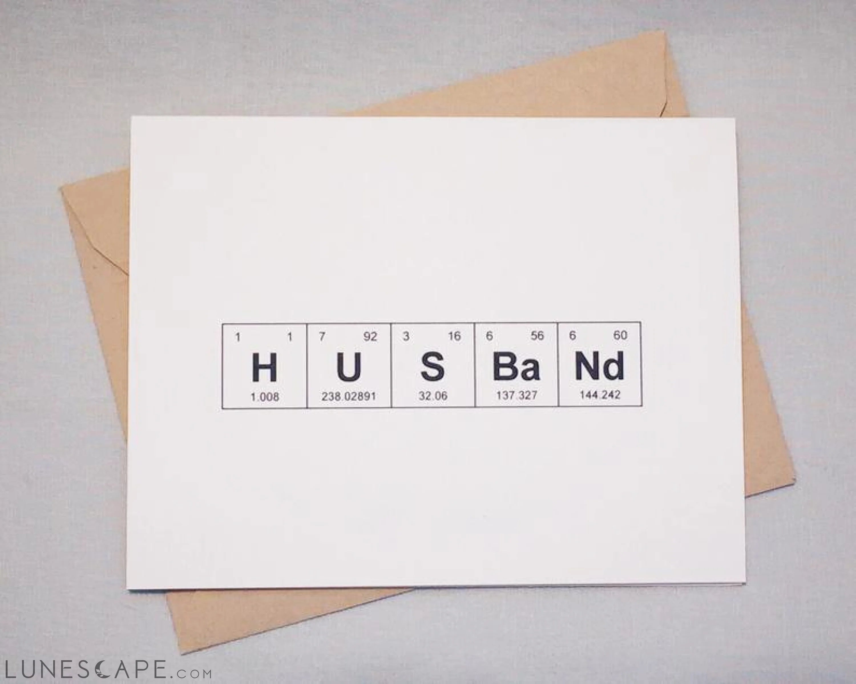 Husband Greeting Card LUNESCAPE