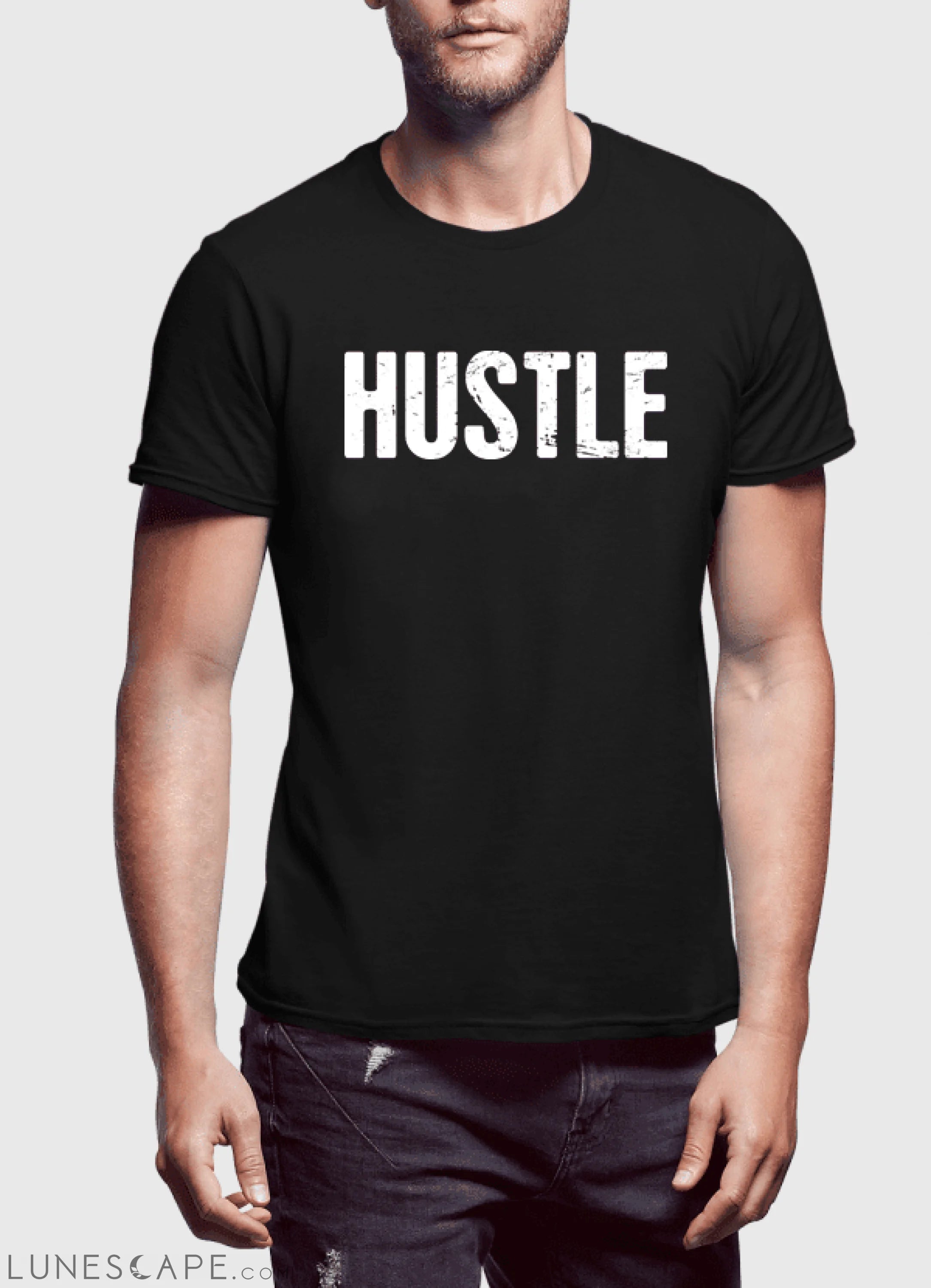 Hustle Half Sleeves T-shirt LUNESCAPE