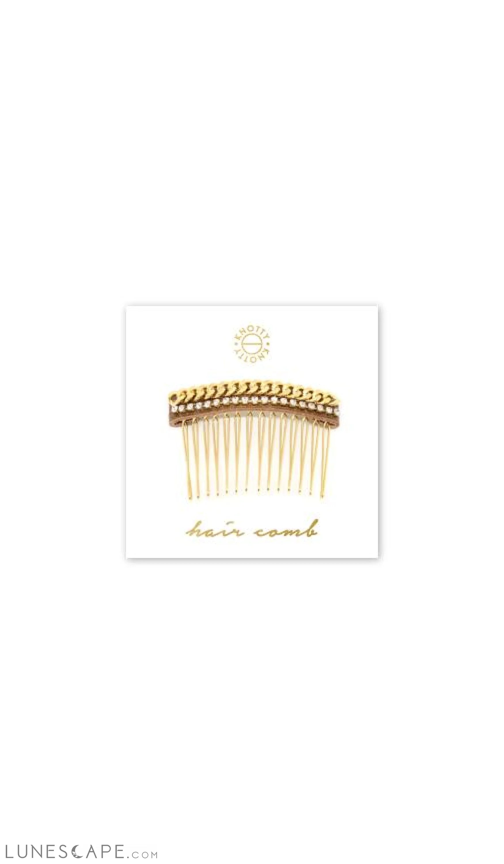 Huxton Hair Comb | Gold LUNESCAPE