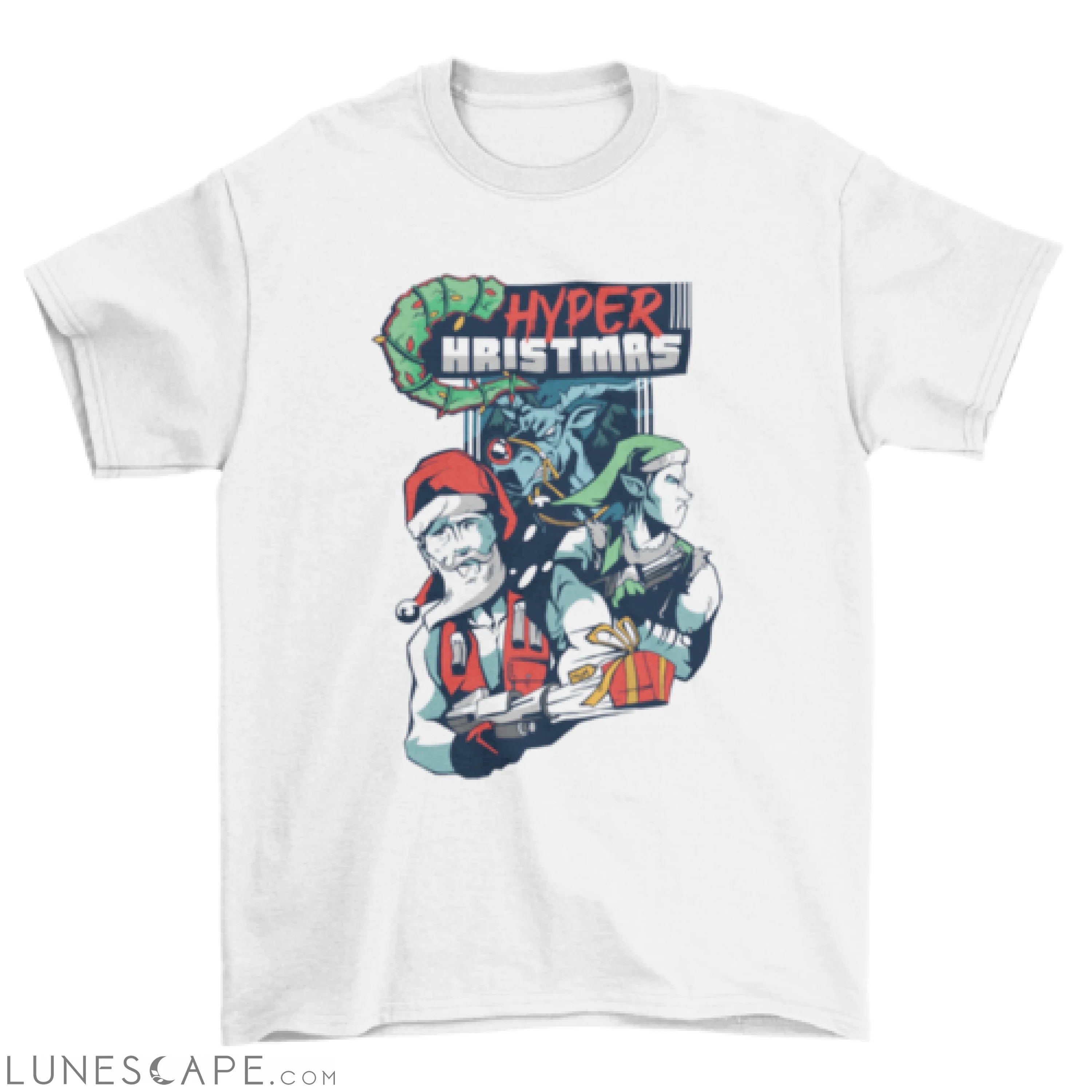 Hyper Christmas t-shirt design LUNESCAPE
