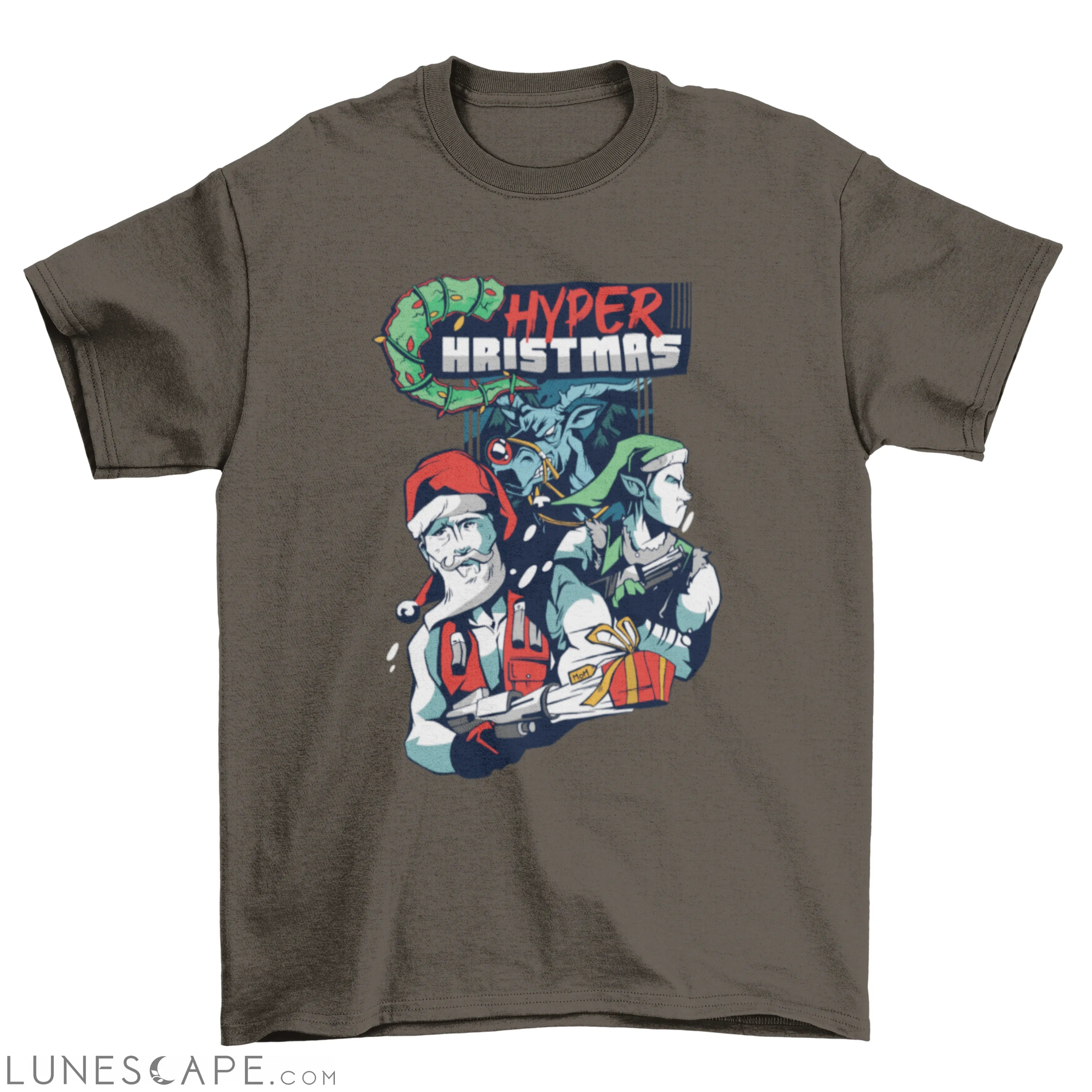 Hyper Christmas t-shirt design LUNESCAPE