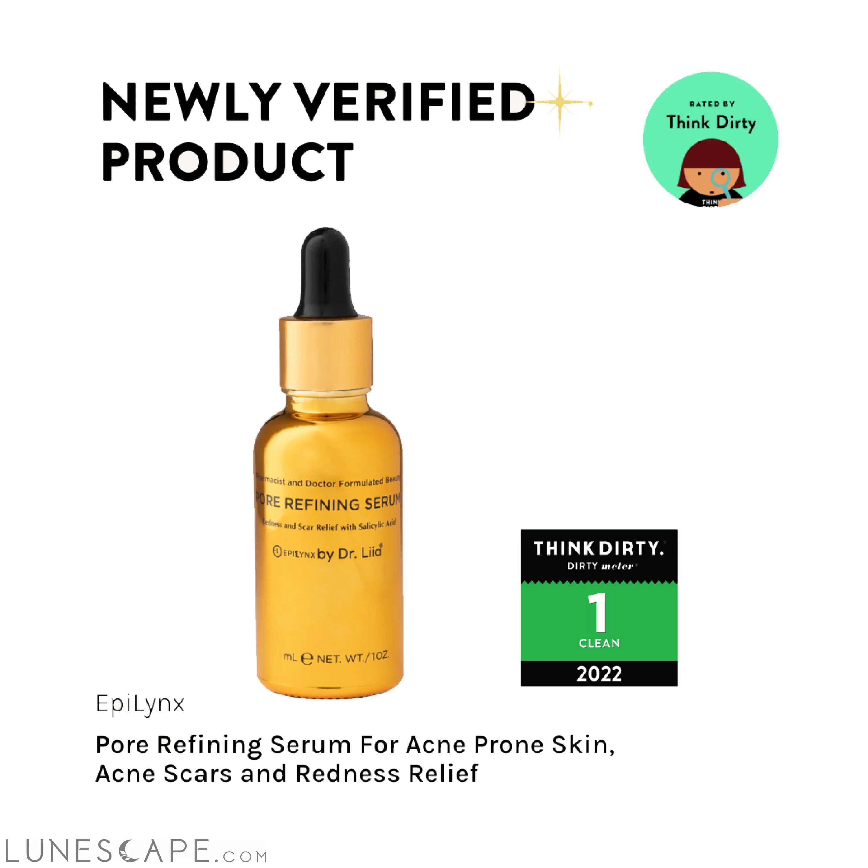 Illuminating Serum with Lactic and Salicylic Acid - Gentle LUNESCAPE
