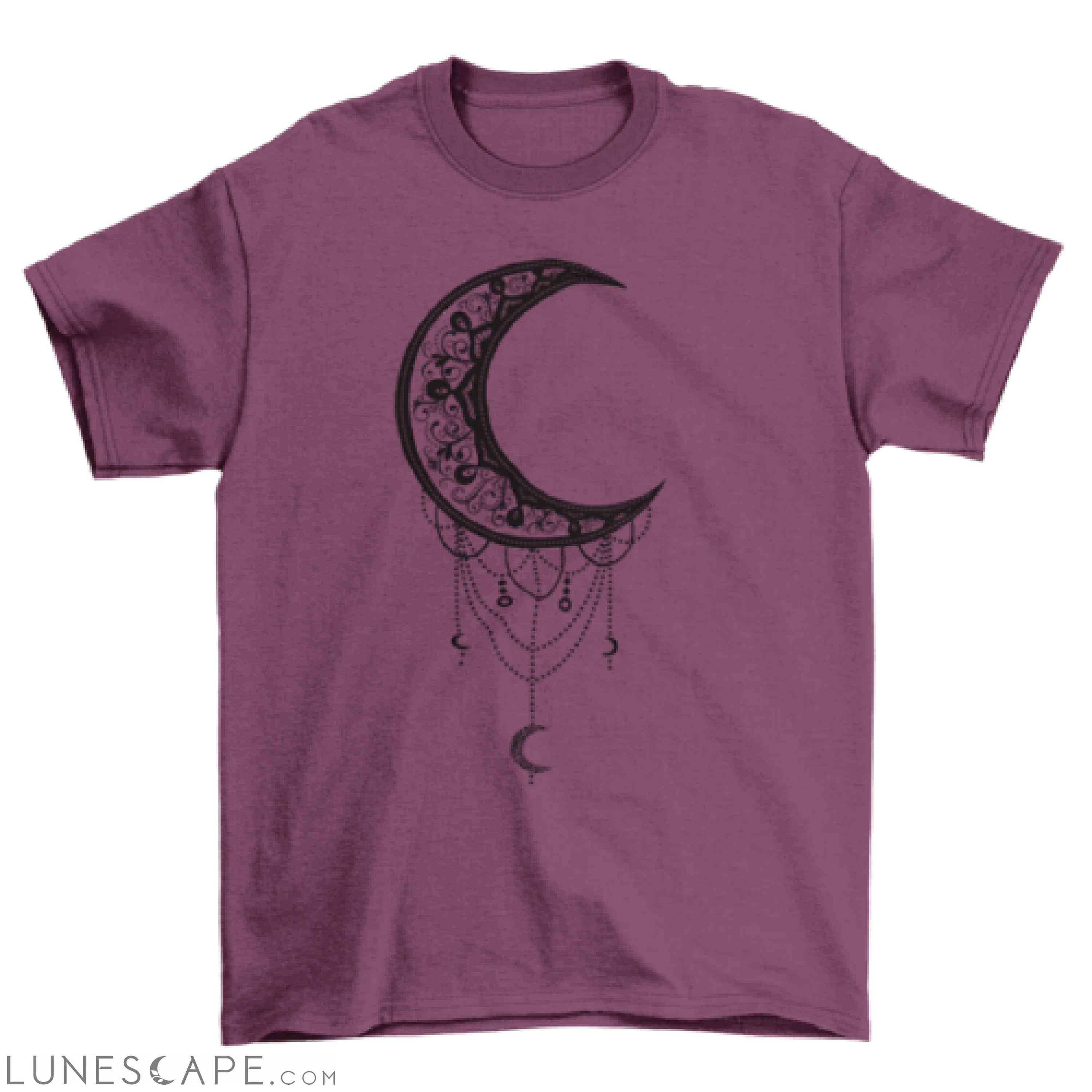 Illustrated moon t-shirt LUNESCAPE