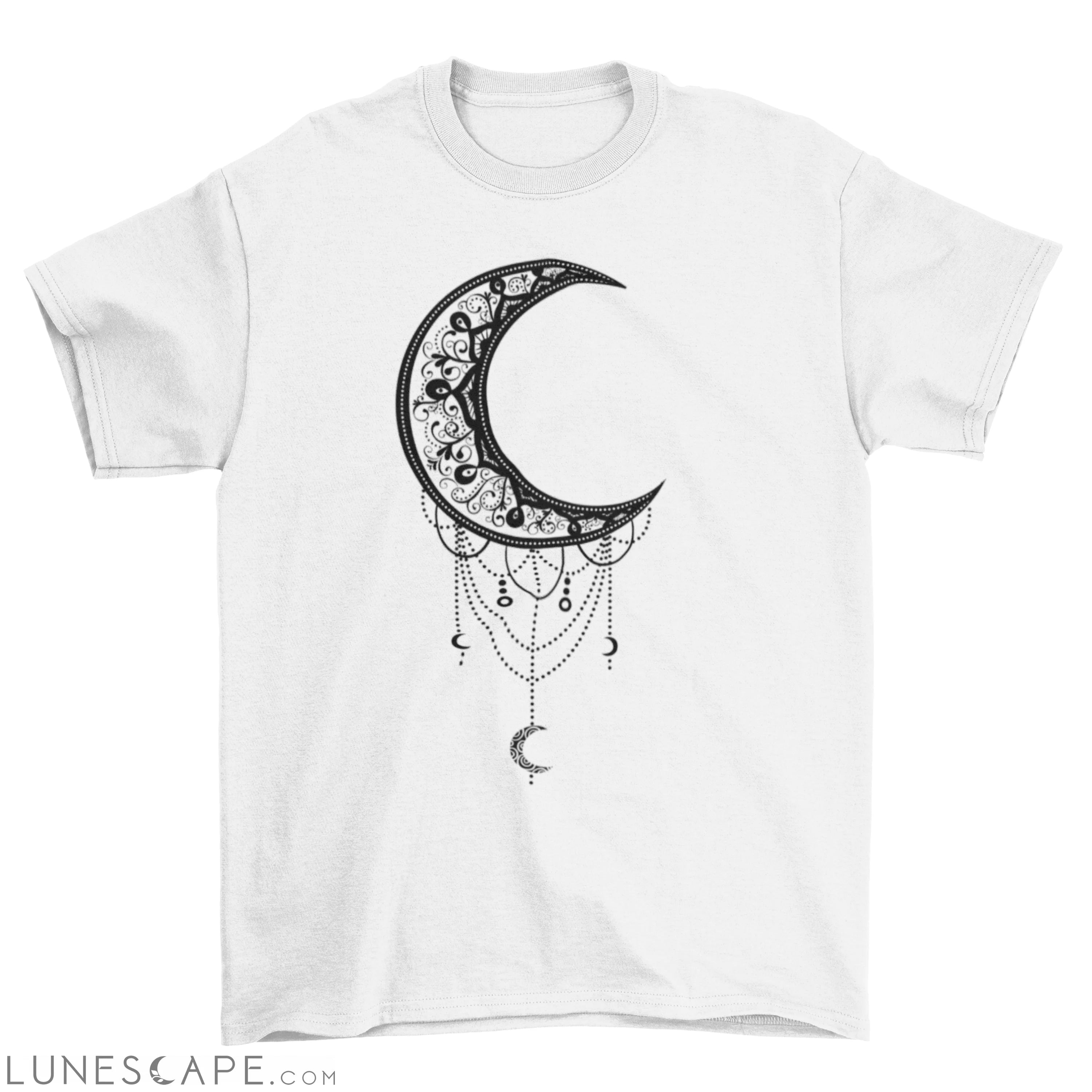 Illustrated moon t-shirt LUNESCAPE