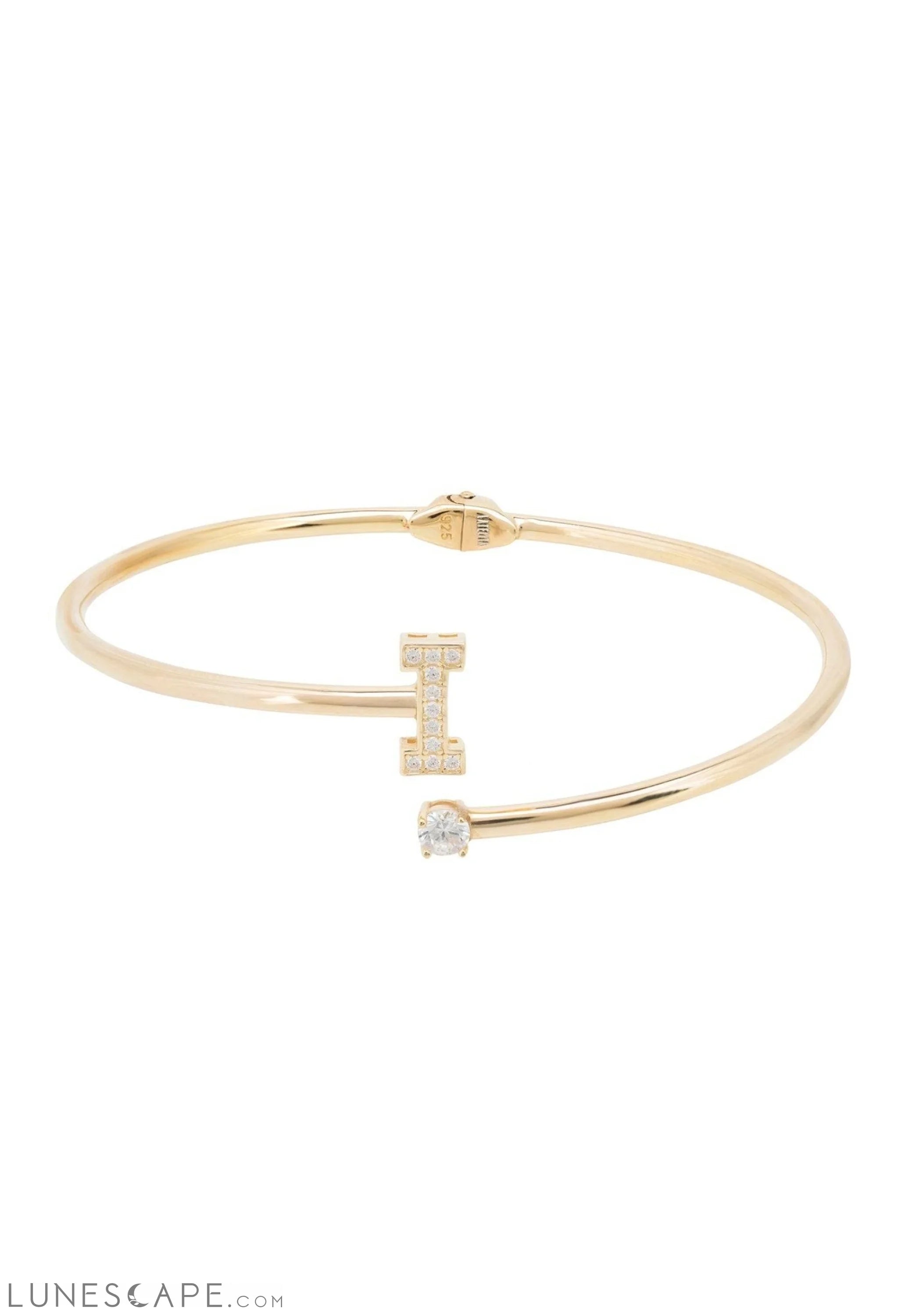 Initial Bangle Gold I LUNESCAPE