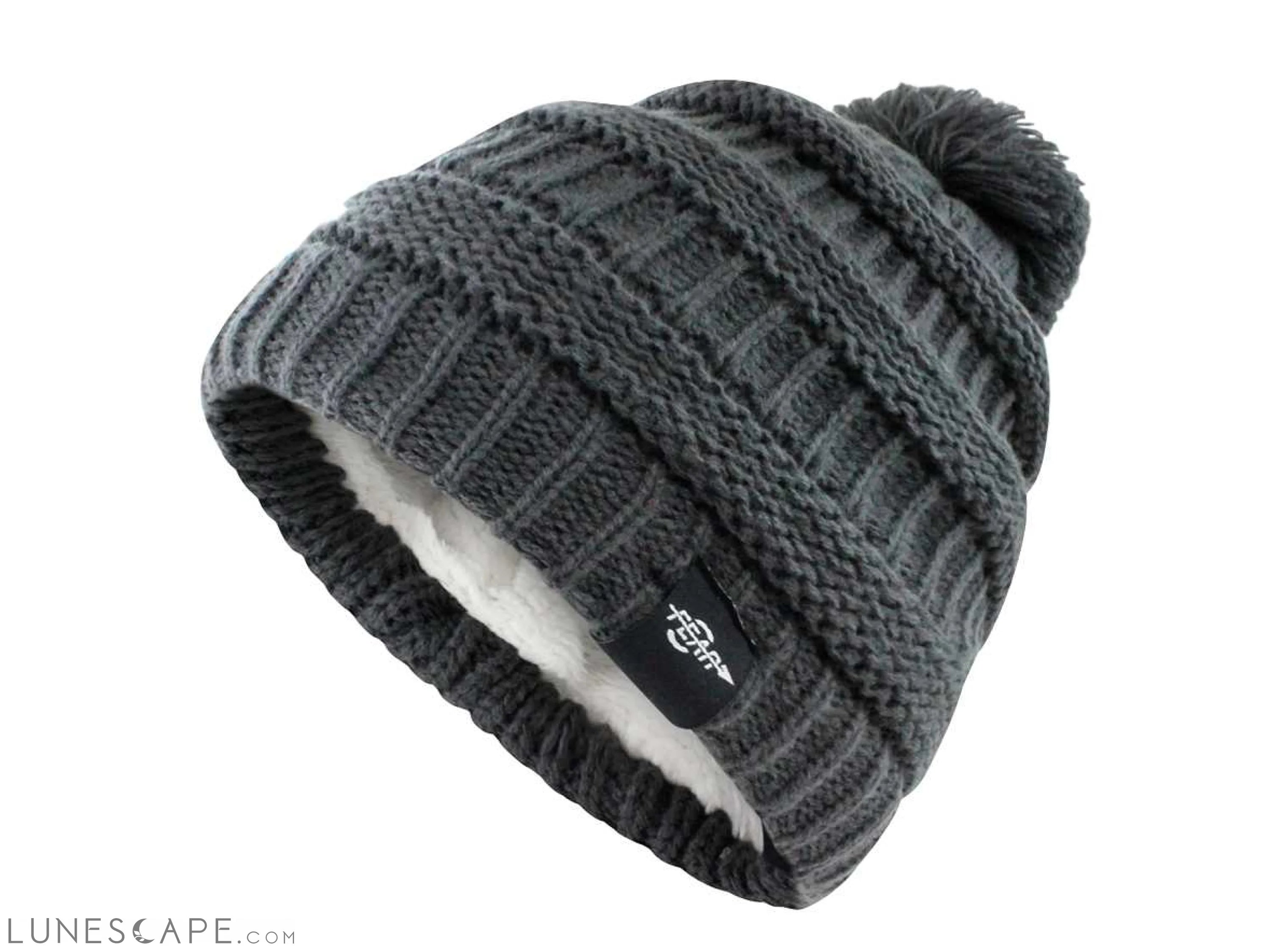 Insulated Knit Pom Pom Winter Hat LUNESCAPE