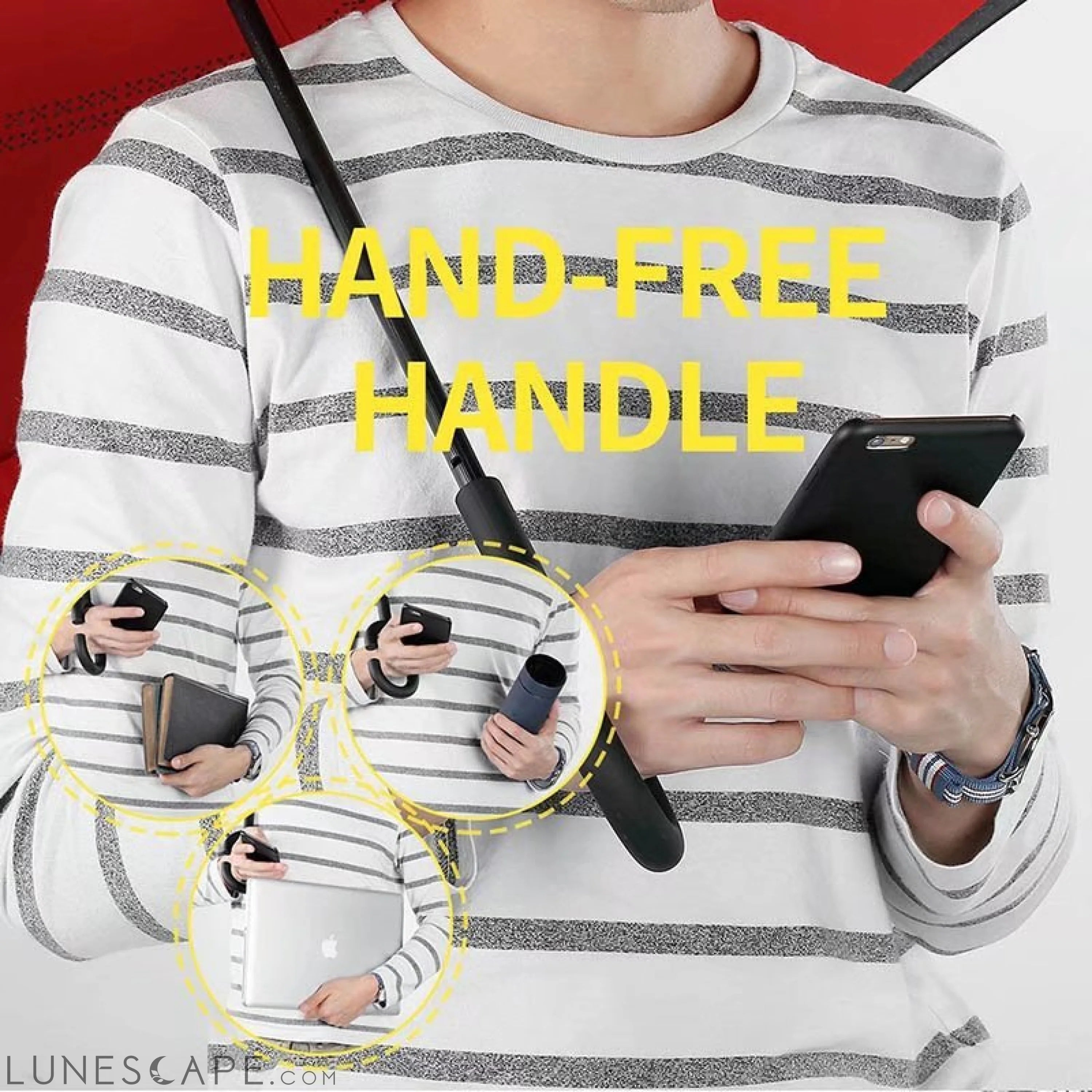 Inverted Umbrella with C-shaped Handle LUNESCAPE
