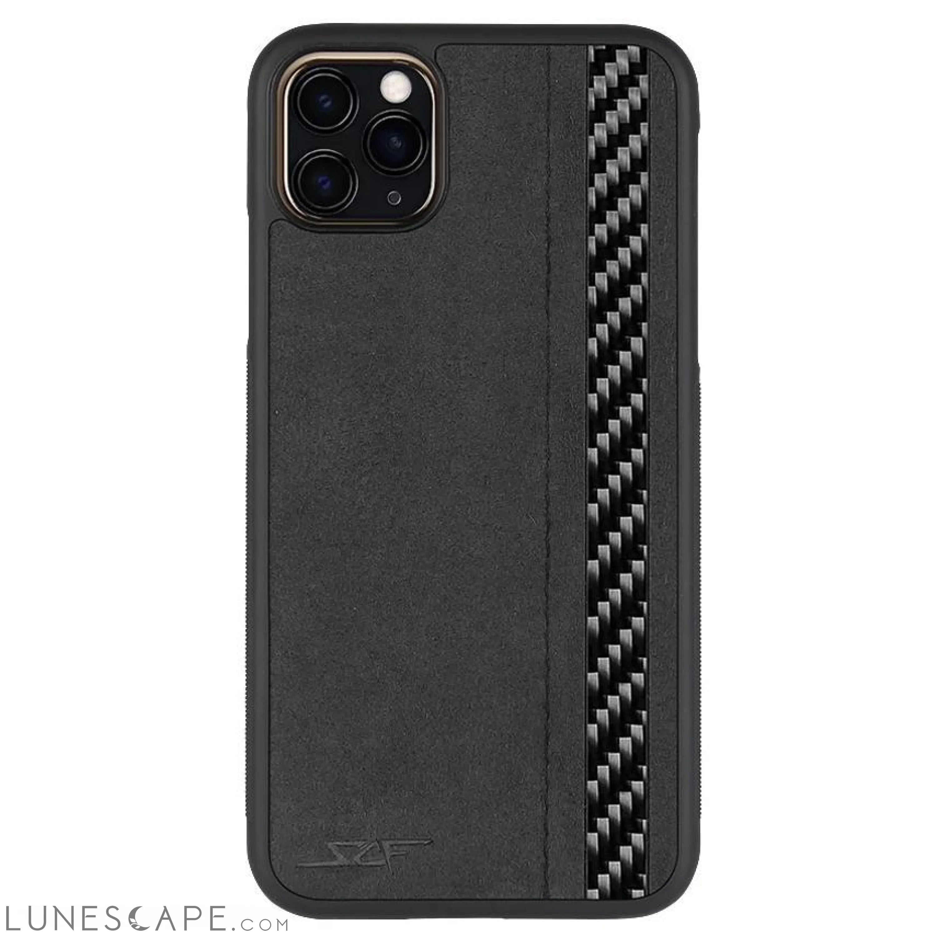 iPhone 11 Pro Alcantara & Real Carbon Fiber Case | CLASSIC Series LUNESCAPE