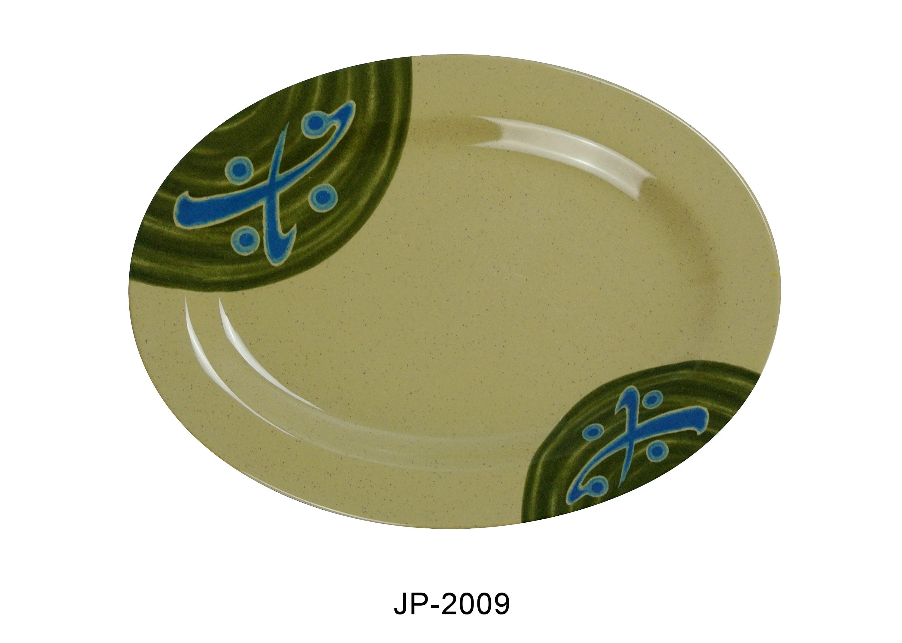 Japanese Oval Dinner Plate LUNESCAPE
