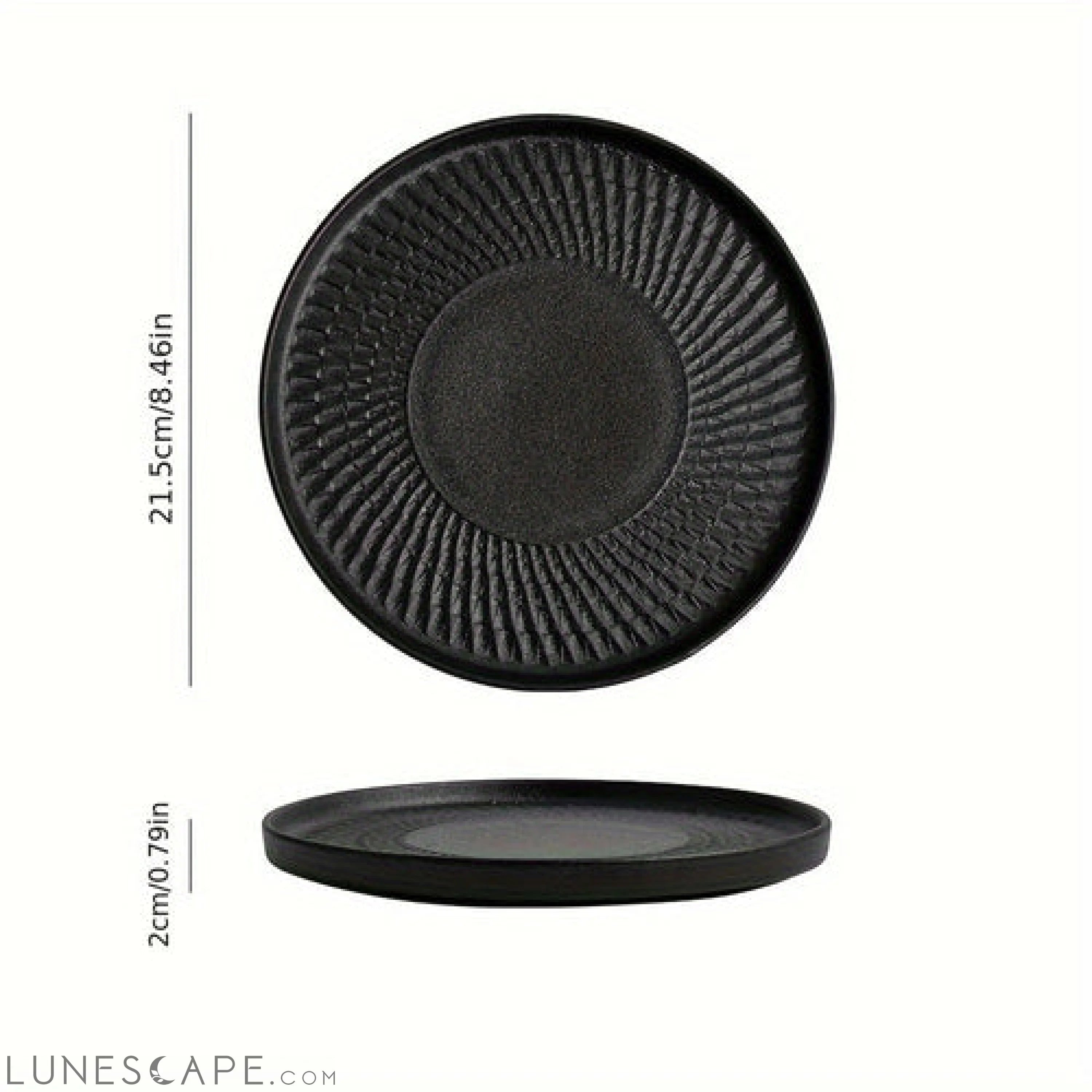 JapaneseInspired Ceramic Dinner Plate  Perfect for Any Meal LUNESCAPE