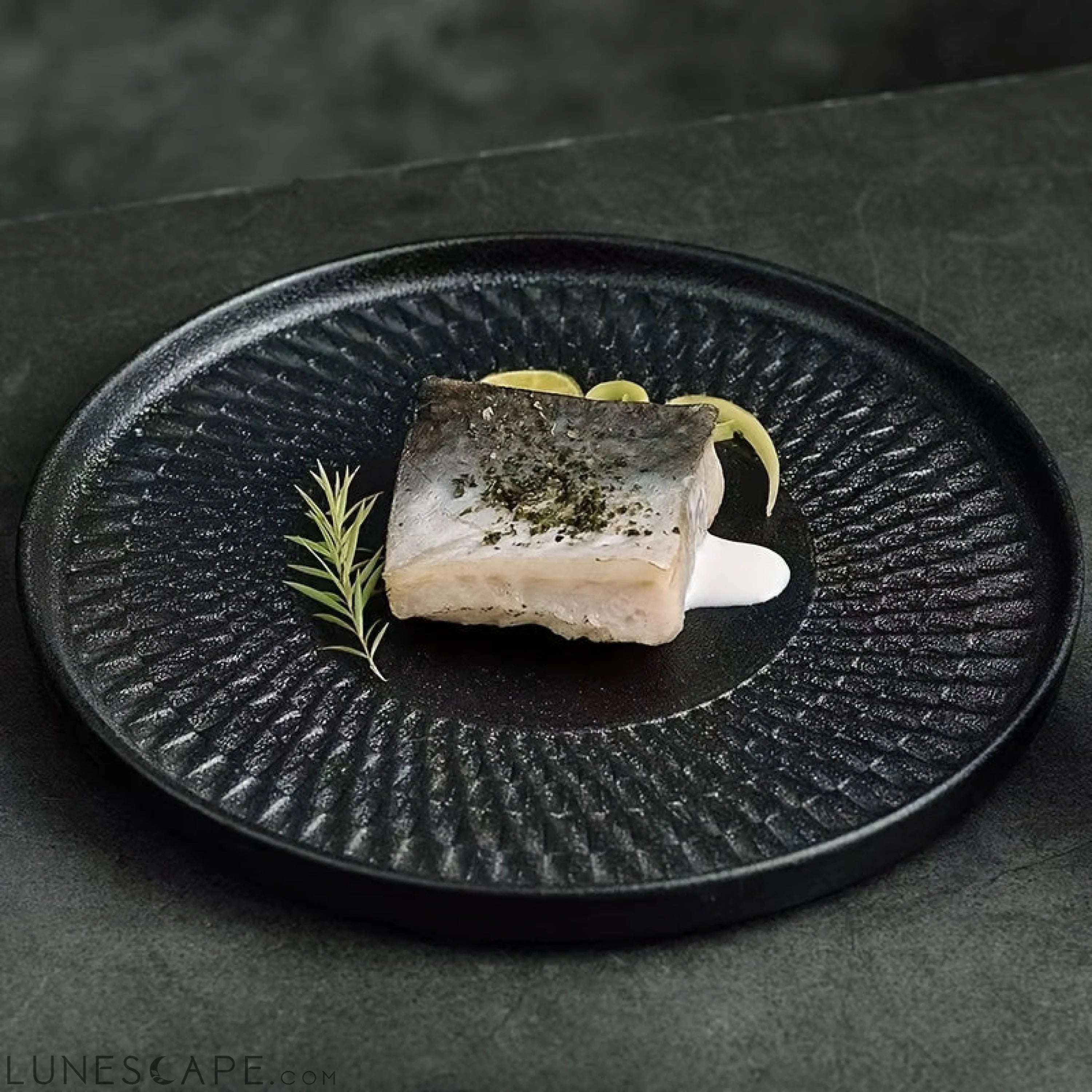 JapaneseInspired Ceramic Dinner Plate  Perfect for Any Meal LUNESCAPE