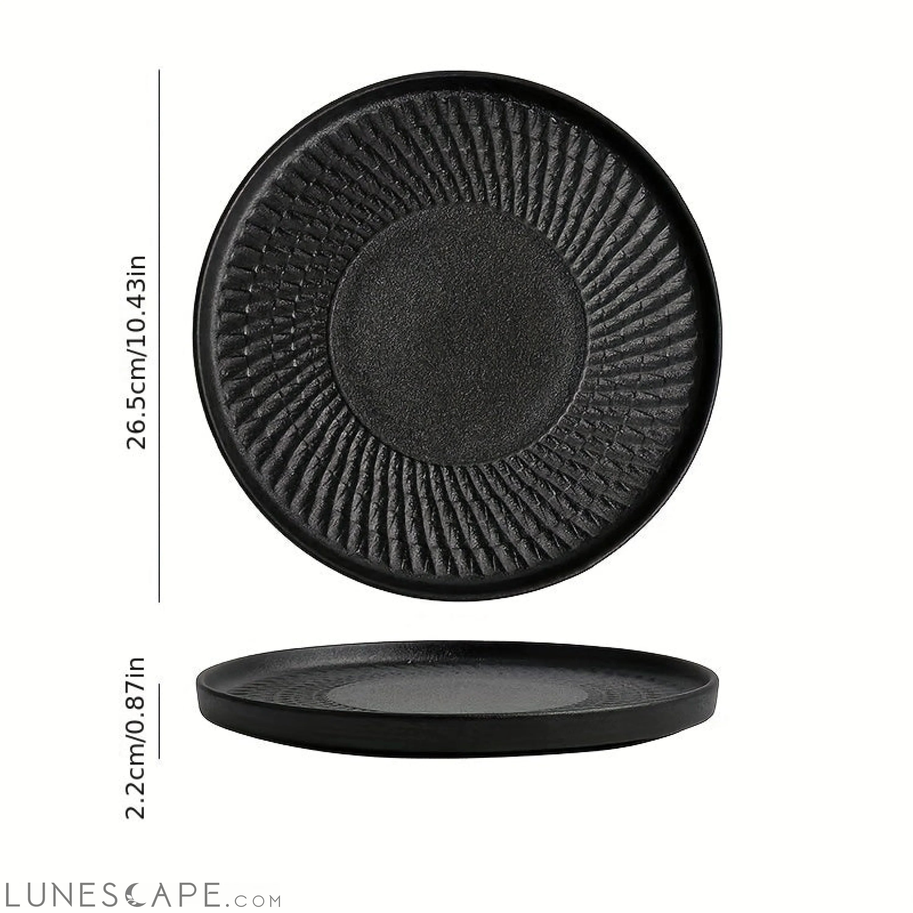 JapaneseInspired Ceramic Dinner Plate  Perfect for Any Meal LUNESCAPE