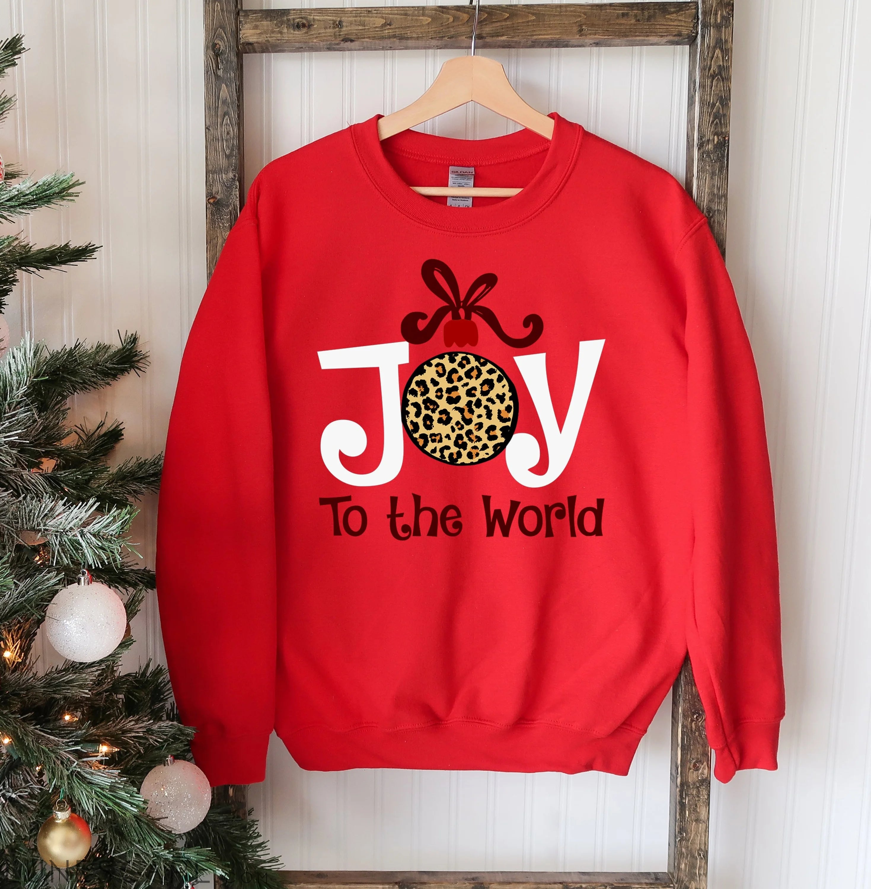 Joy To The World Christmas Sweatshirt LUNESCAPE