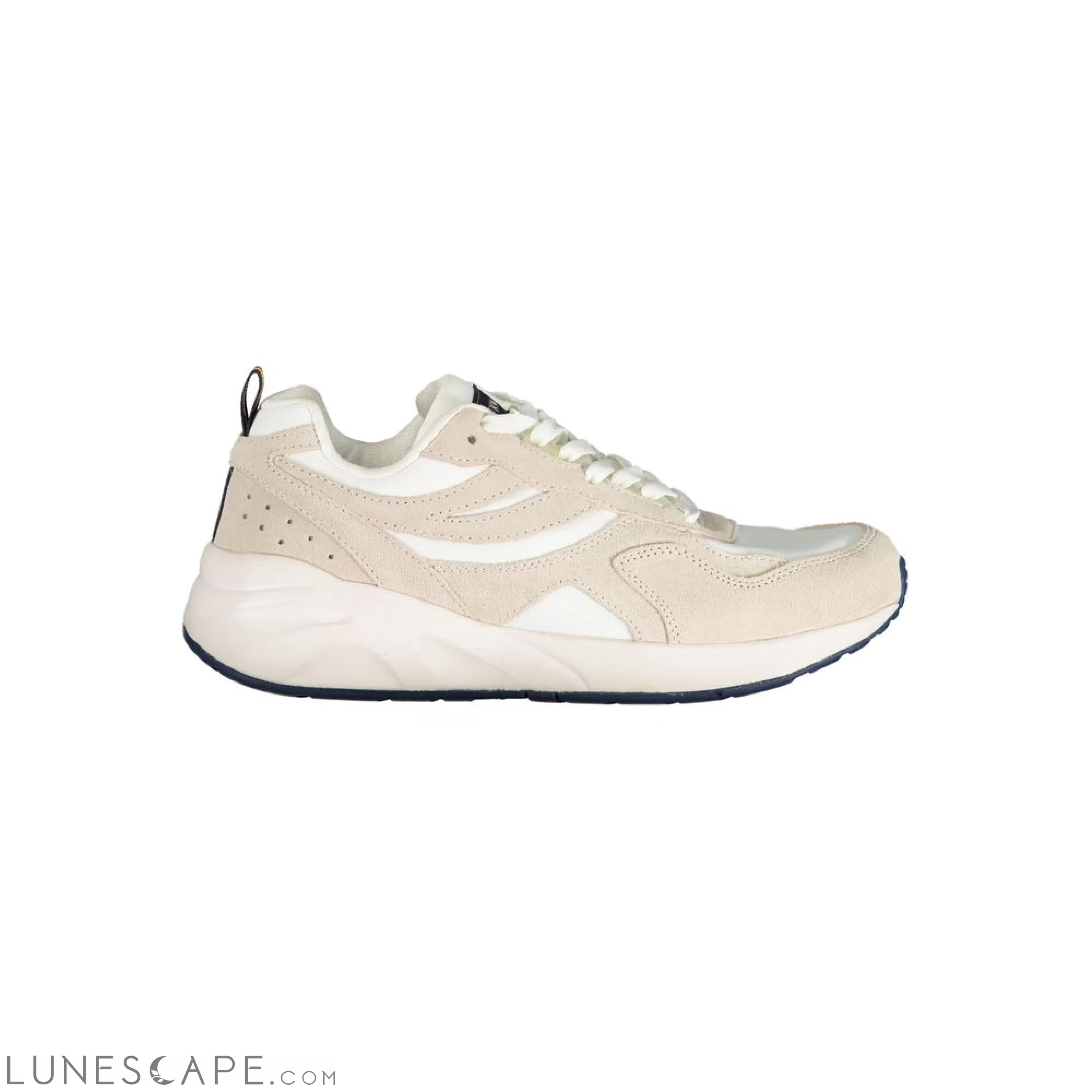 K-WAY Beige Lace-Up Sneakers with Contrast Details LUNESCAPE