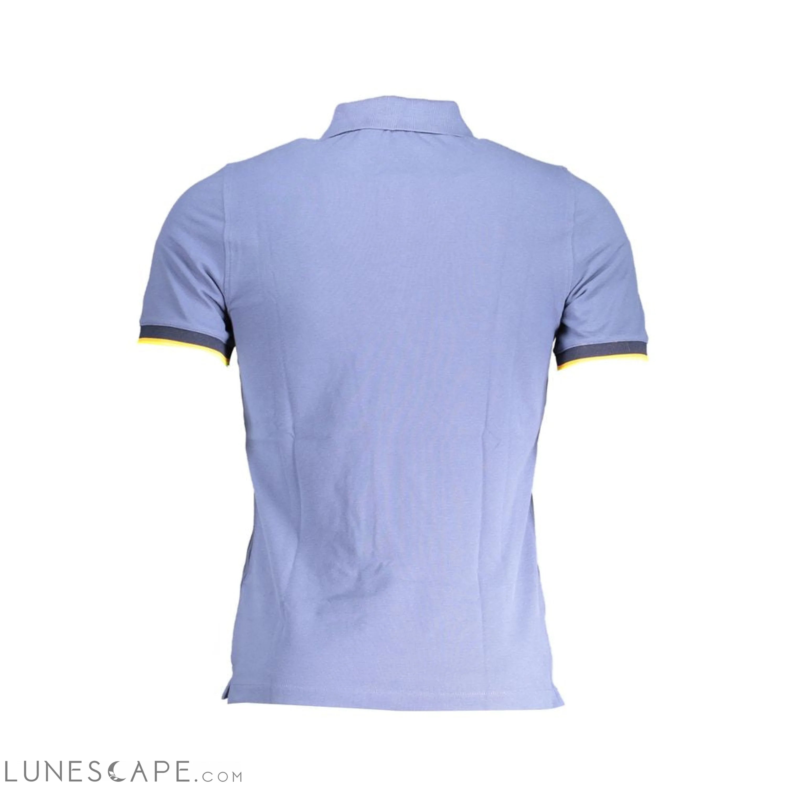 K-WAY Blue Cotton Polo Shirt LUNESCAPE