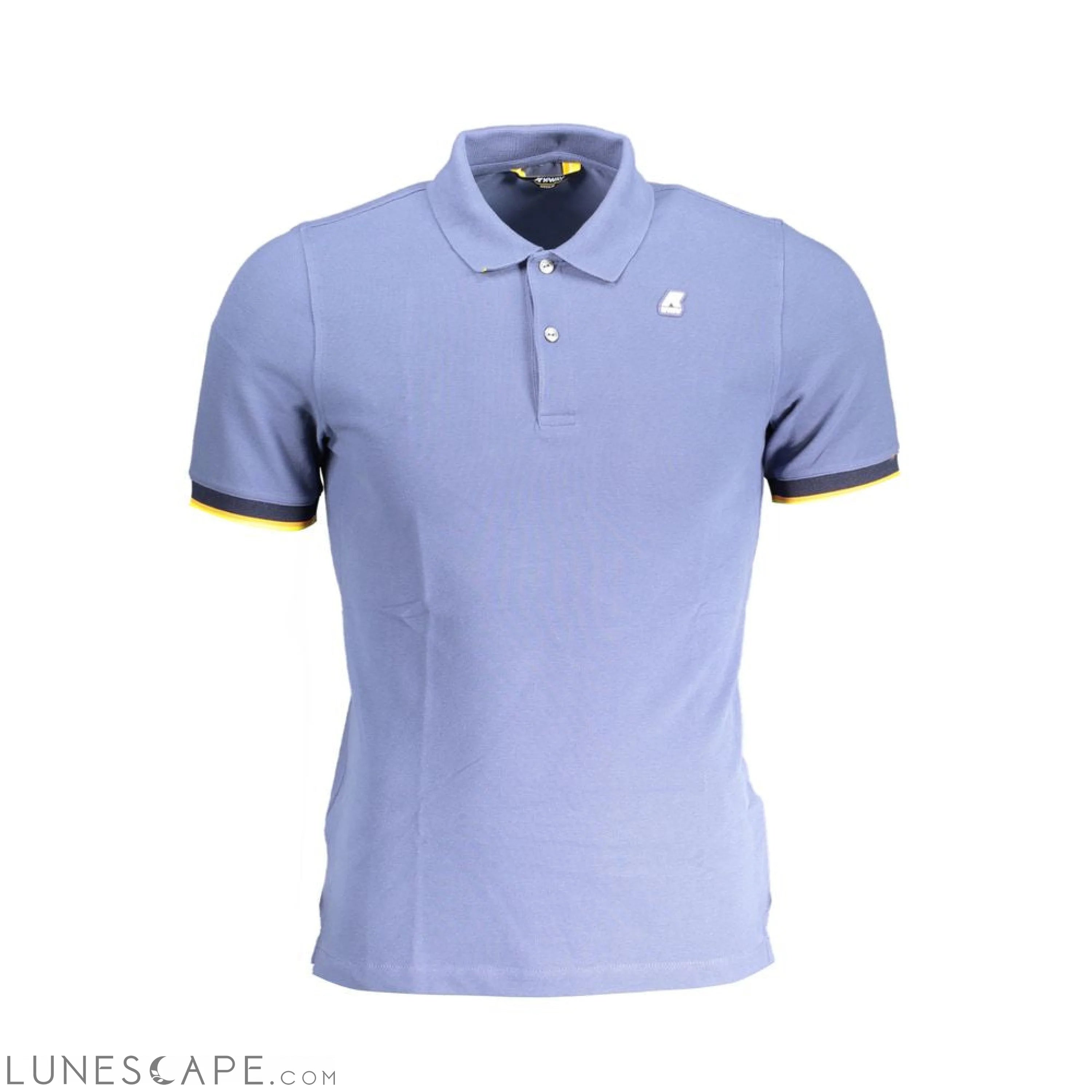 K-WAY Blue Cotton Polo Shirt LUNESCAPE