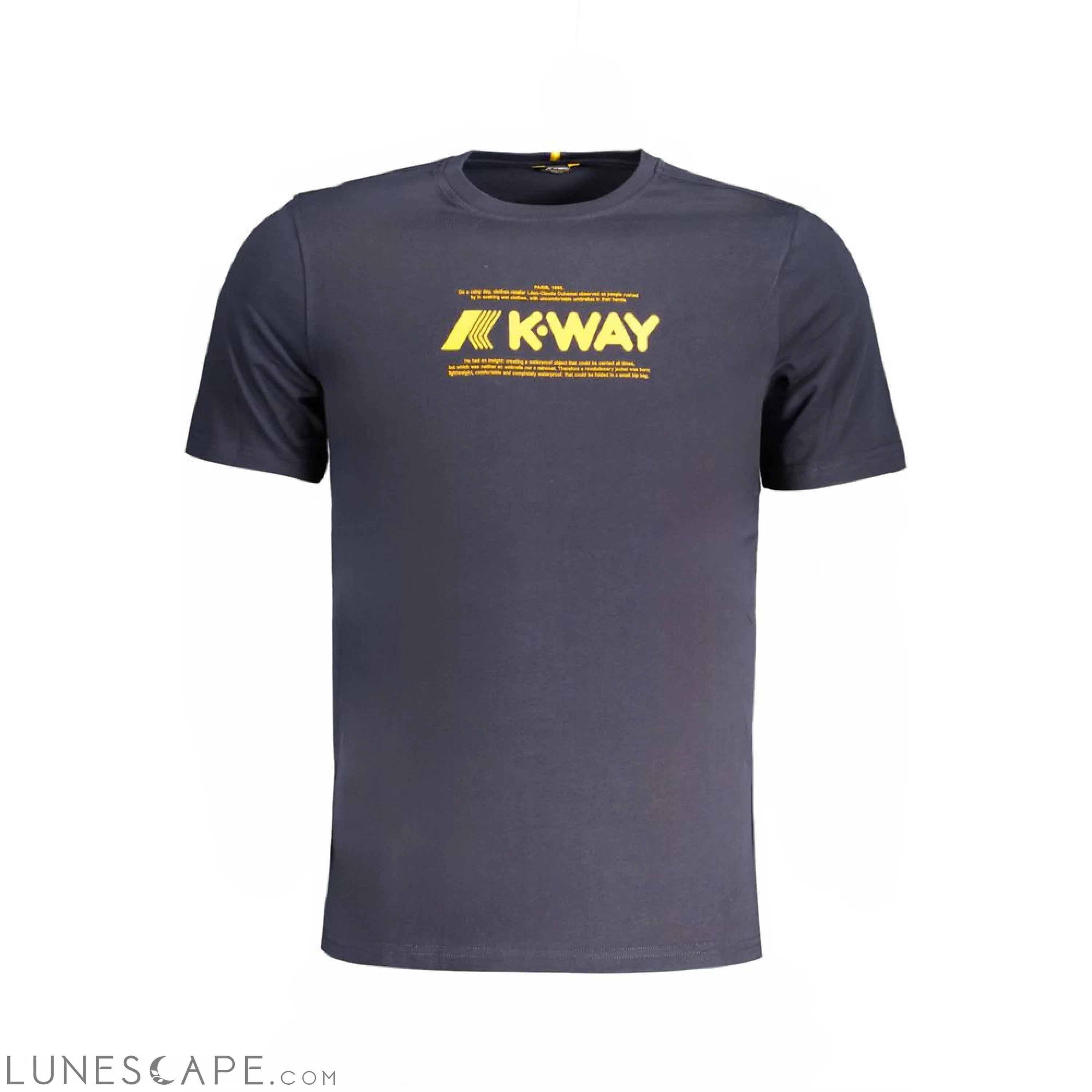 K-WAY Blue Cotton T-Shirt LUNESCAPE