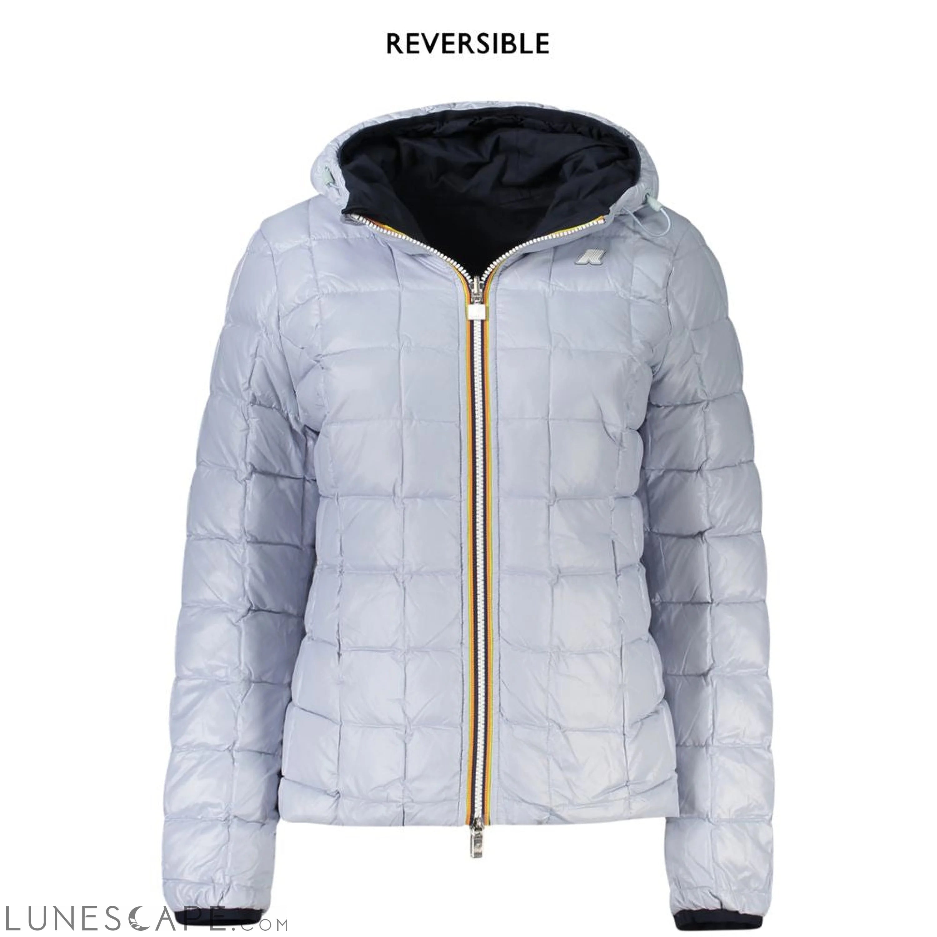 K-WAY Blue Polyamide Women Jacket LUNESCAPE