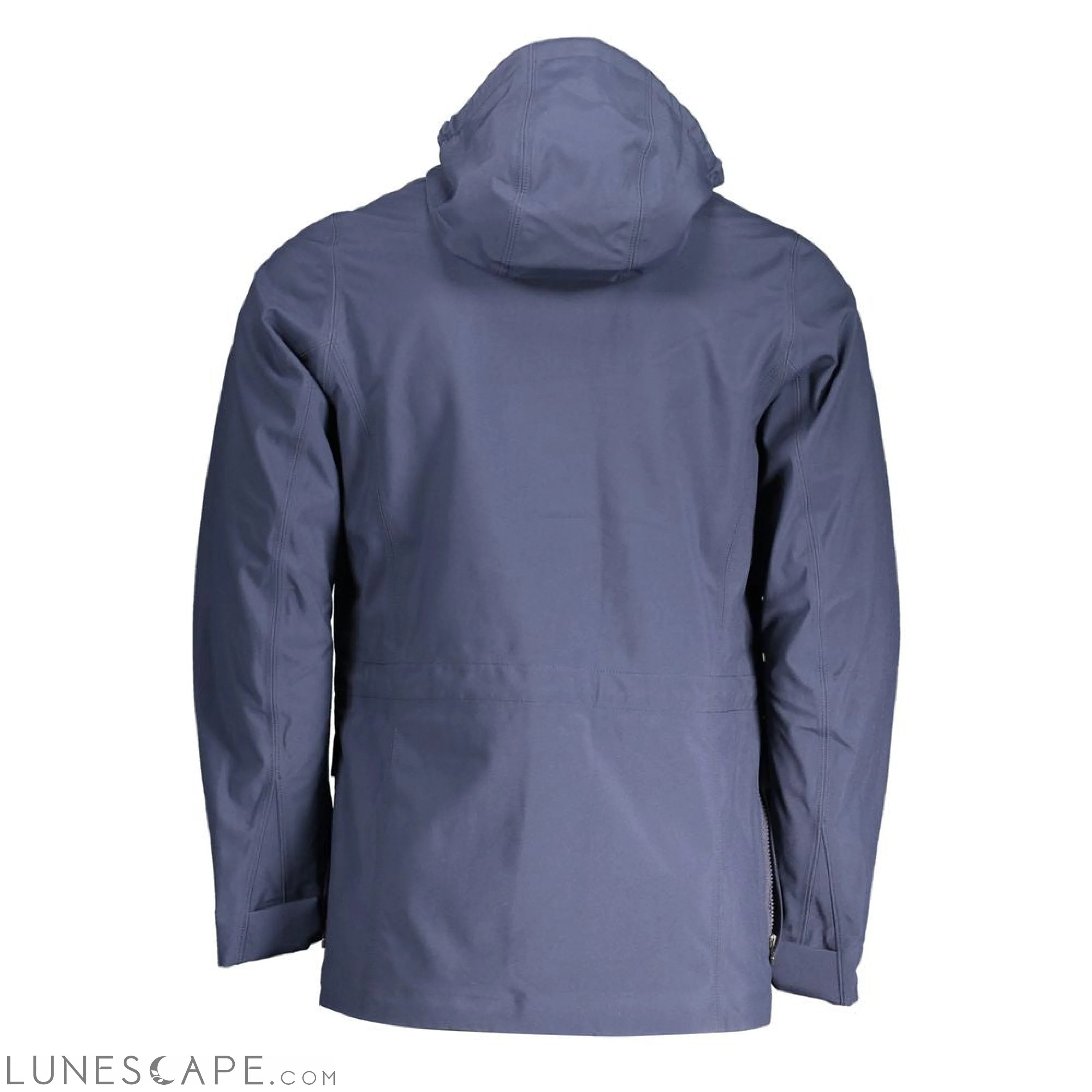 K-WAY Blue Polyester Coat LUNESCAPE