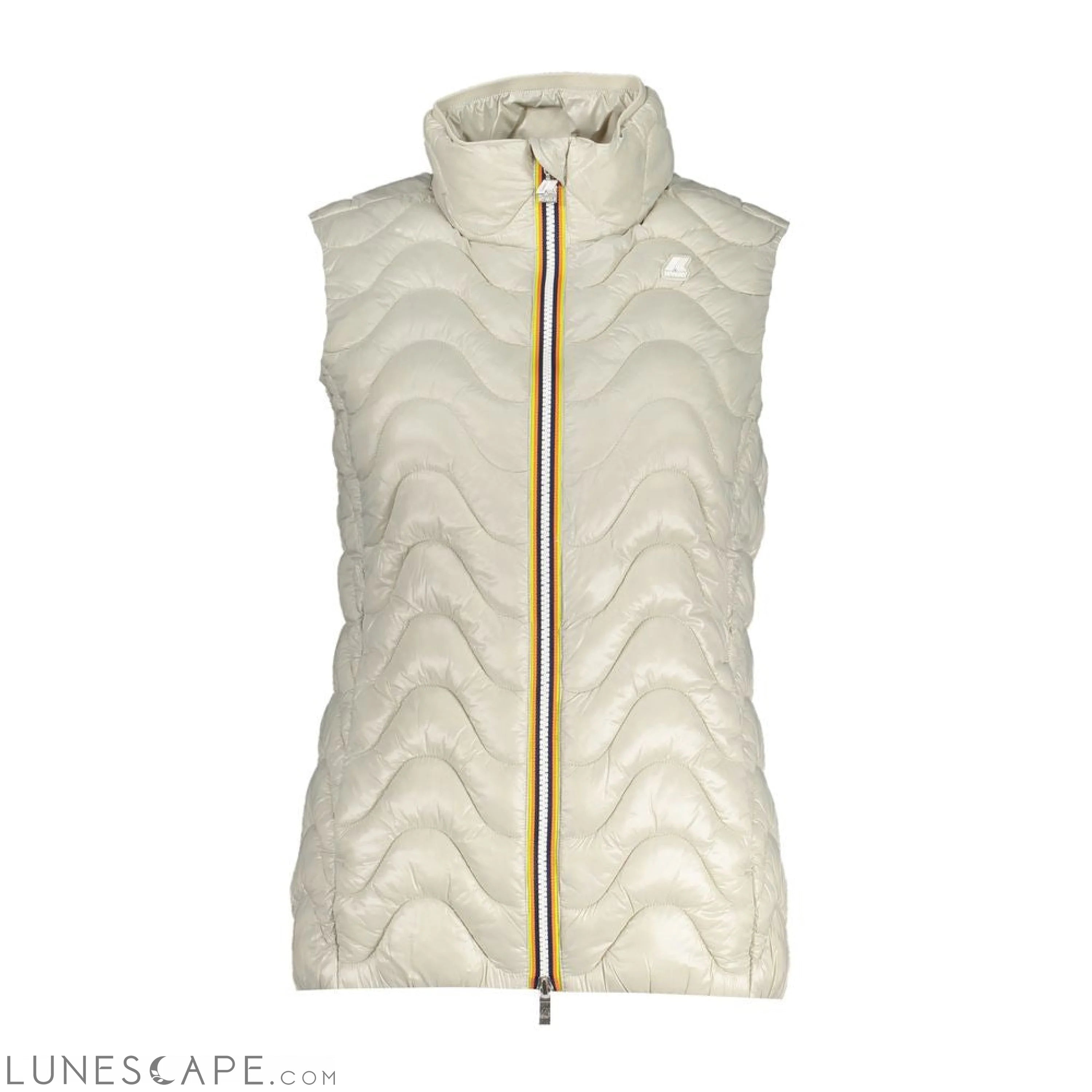 K-WAY Chic Sleeveless Zip Jacket with Contrast Details LUNESCAPE