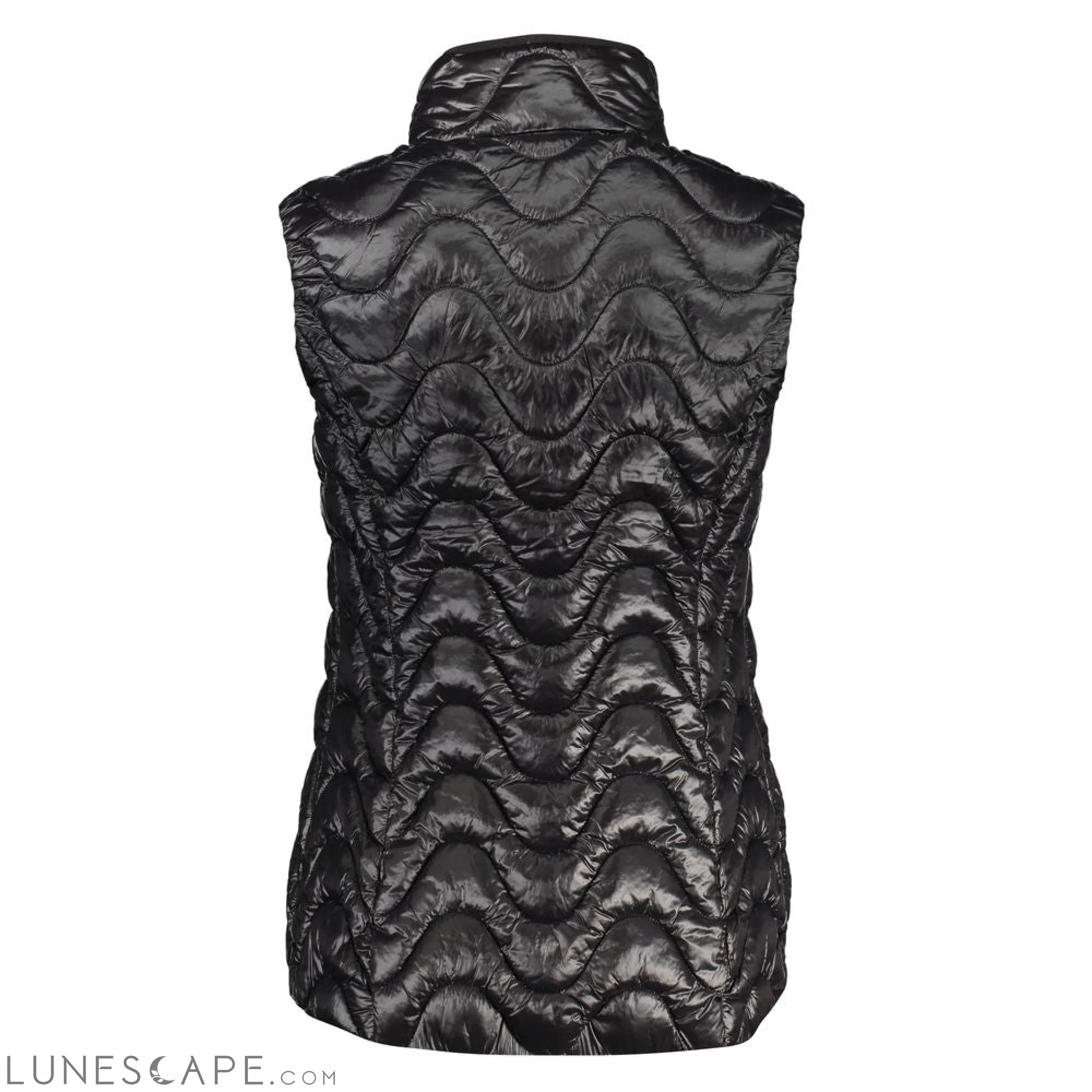 K-WAY Chic Sleeveless Zip Jacket with Contrast Details LUNESCAPE