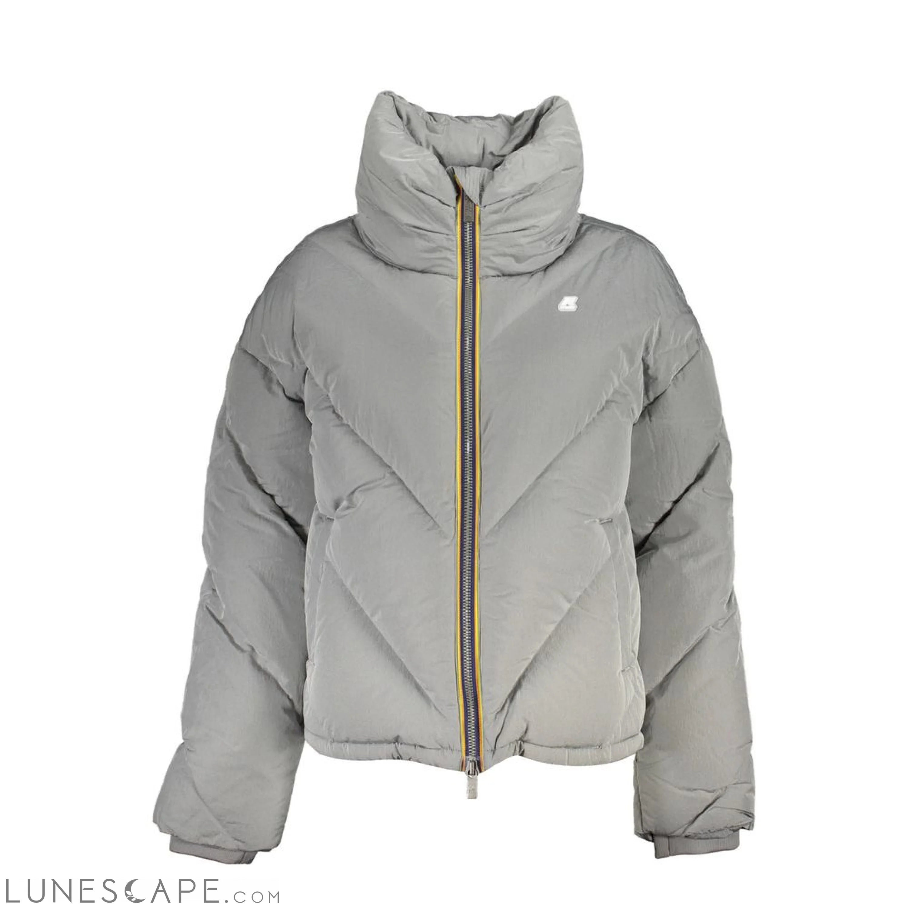 K-WAY Elegant Gray Long-Sleeved Jacket LUNESCAPE