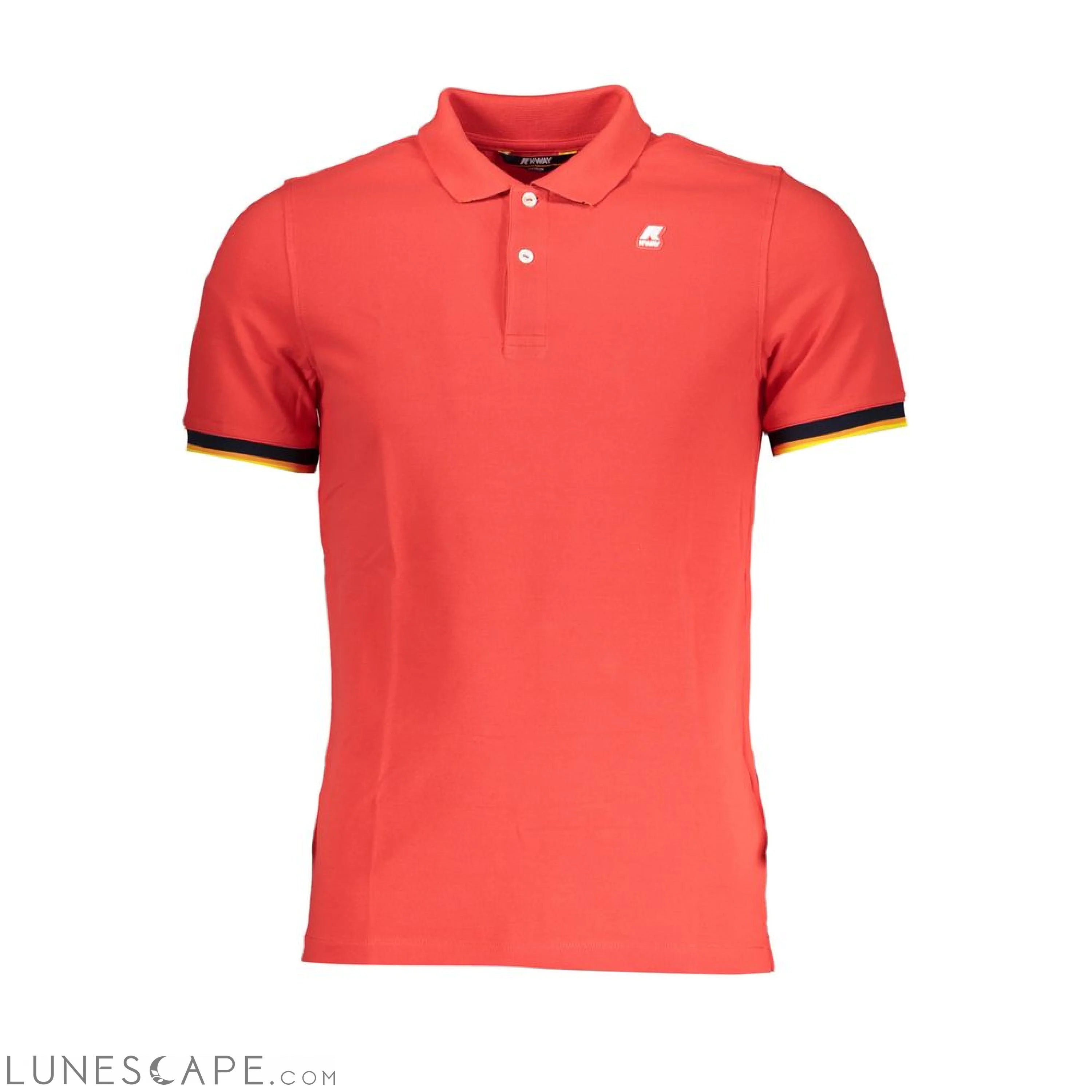 K-WAY Elegant Pink Contrast Detail Polo Shirt LUNESCAPE